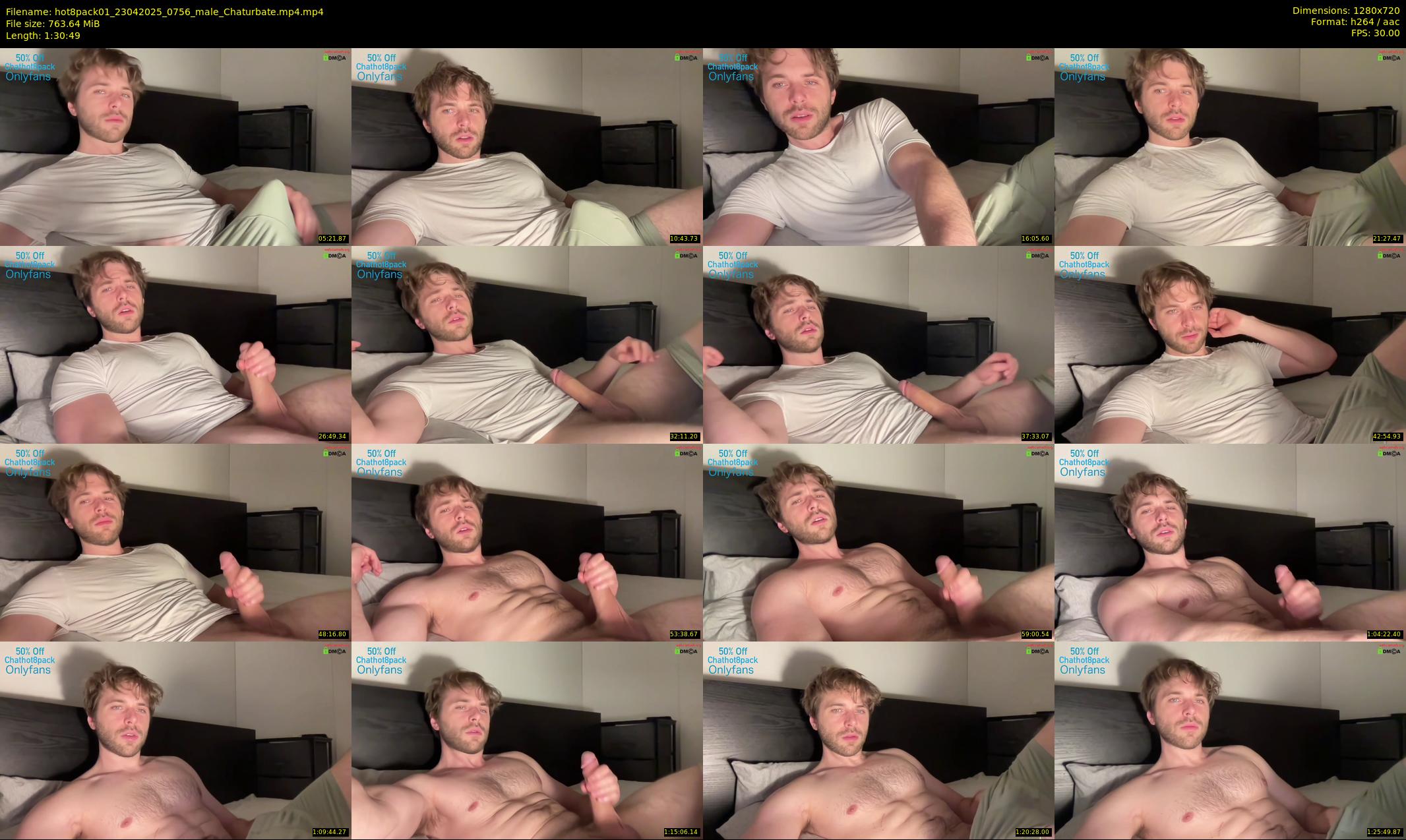 hot8pack01 — 91 minute Chaturbate male cam show recording, 720p, Apr 23, 2025