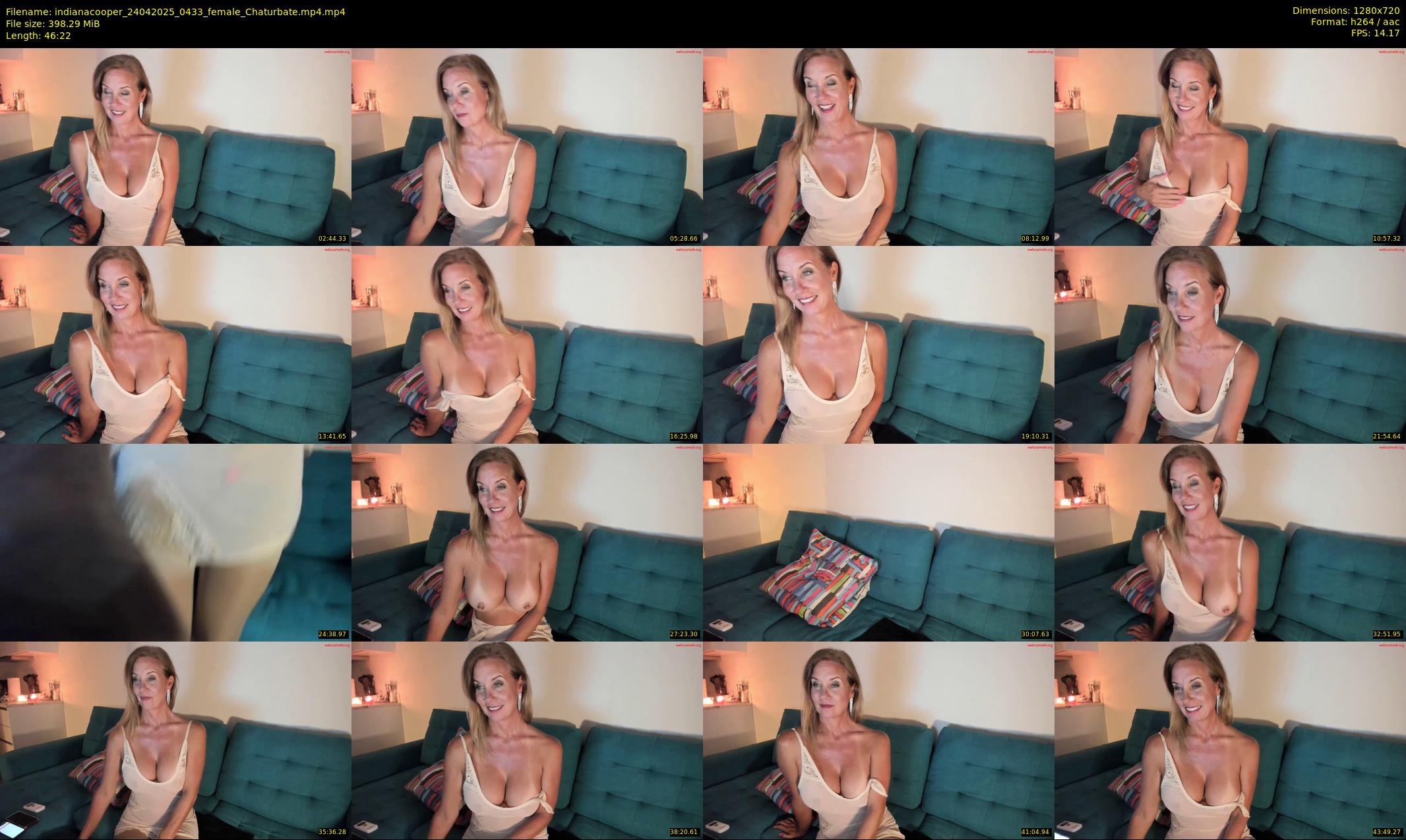 indianacooper — 47 minute Chaturbate female cam show recording, 720p, Apr 24, 2025