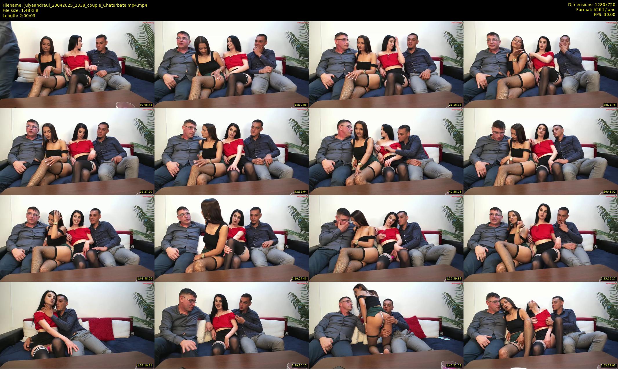 julyaandraul — 121 minute Chaturbate couple cam show recording, 720p, Apr 23, 2025