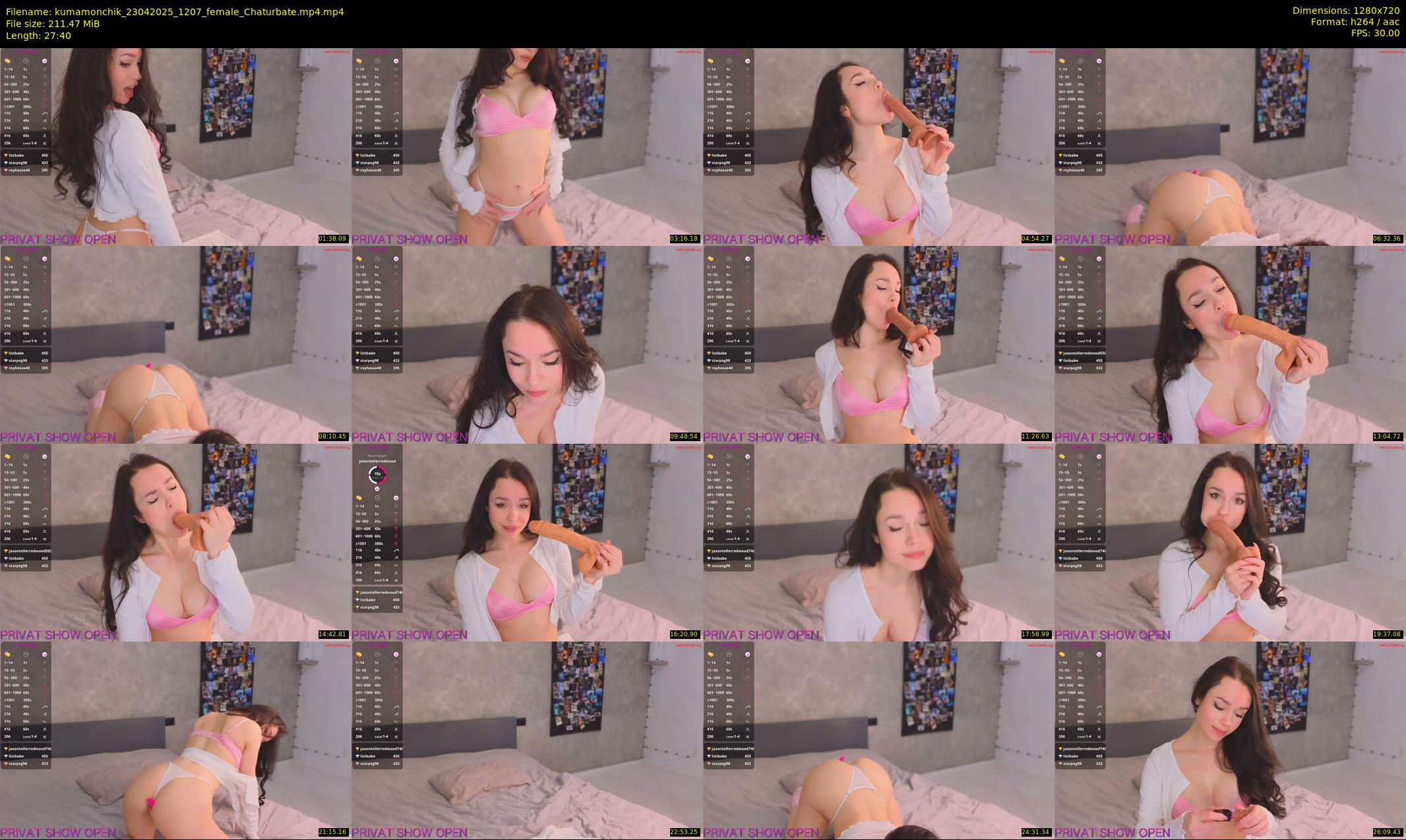 kumamonchik — 28 minute Chaturbate couple cam show recording, 720p, Apr 23, 2025