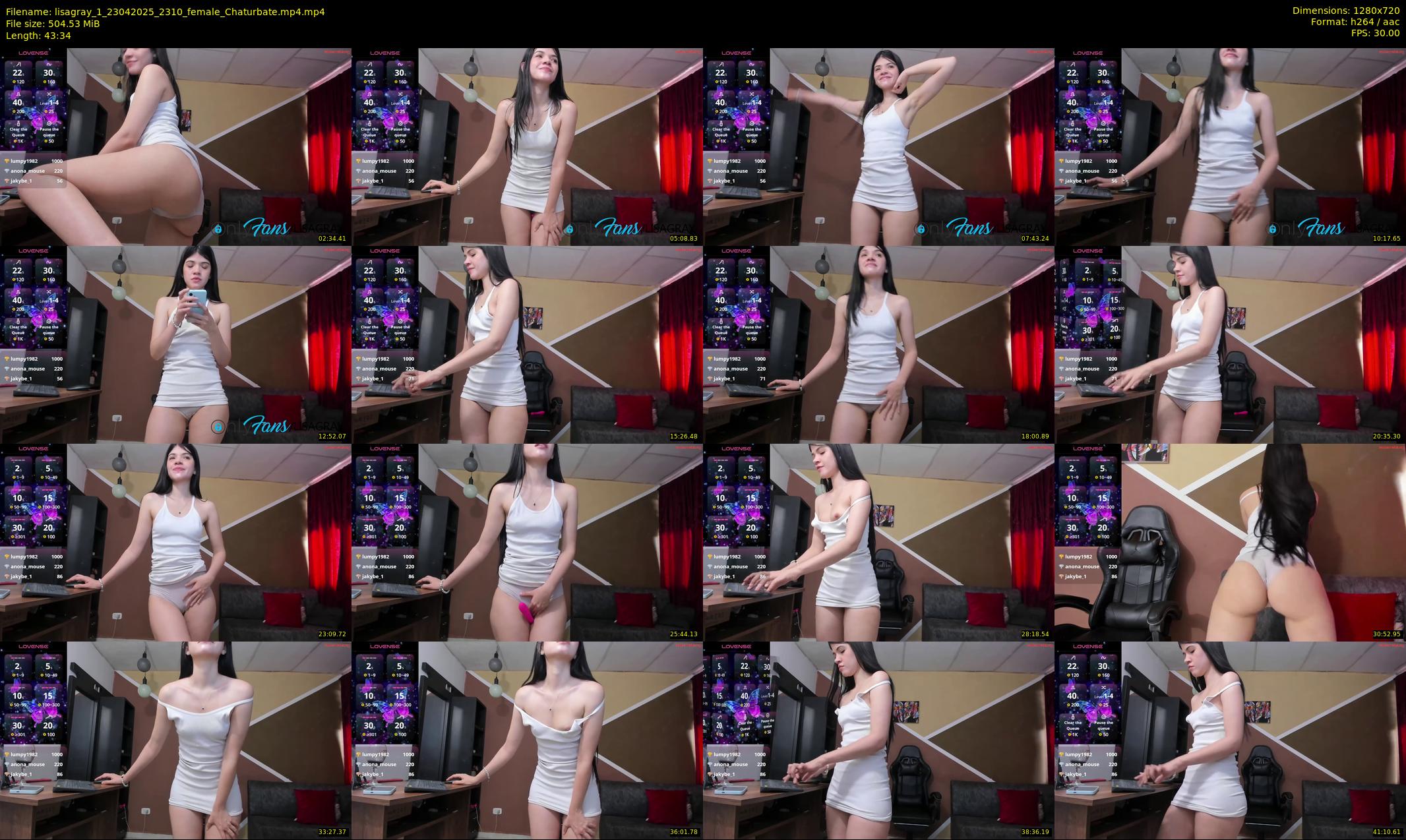 lisagray_1 — 44 minute Chaturbate female cam show recording, 720p, Apr 23, 2025