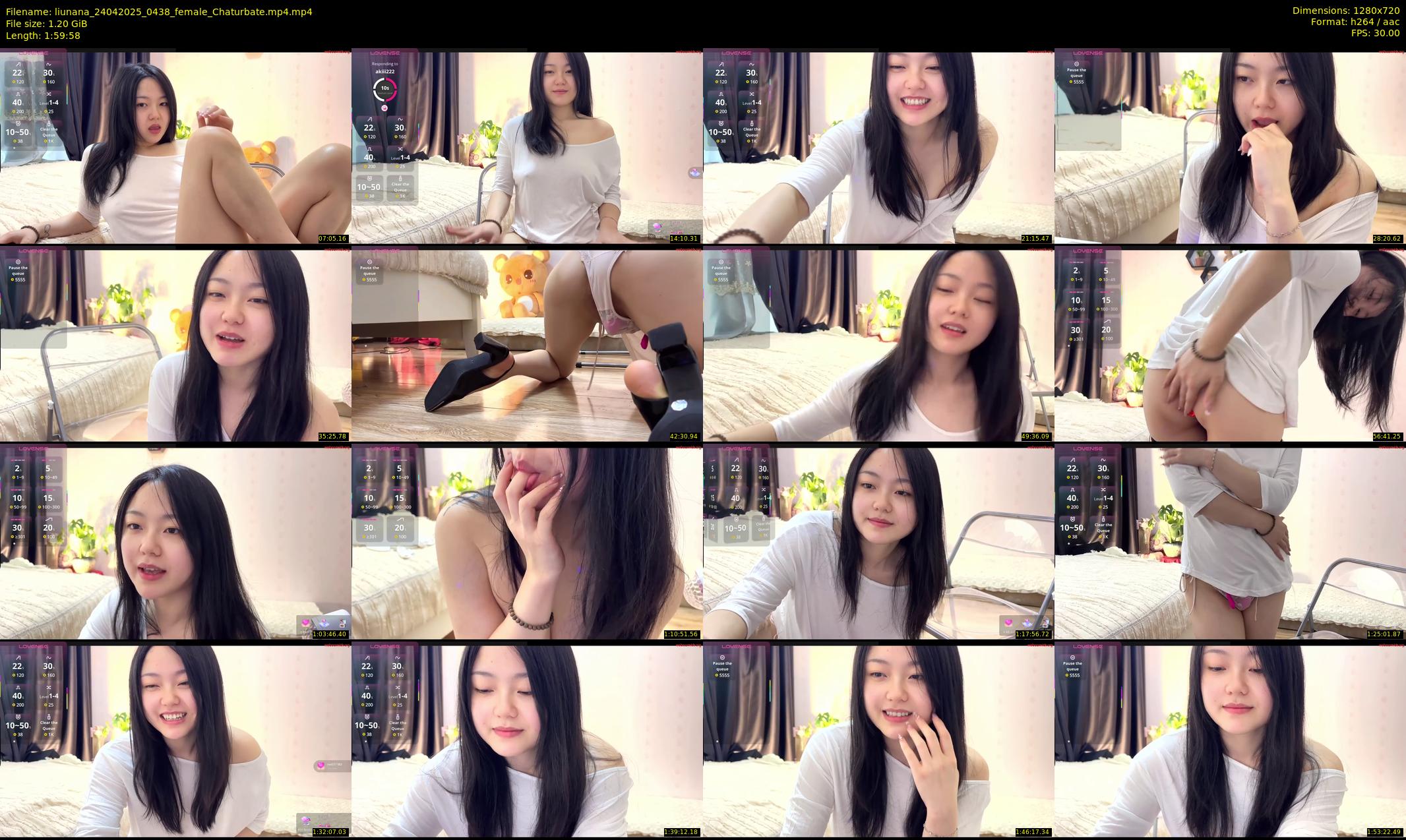 liunana — 120 minute Chaturbate female cam show recording, 720p, Apr 24, 2025