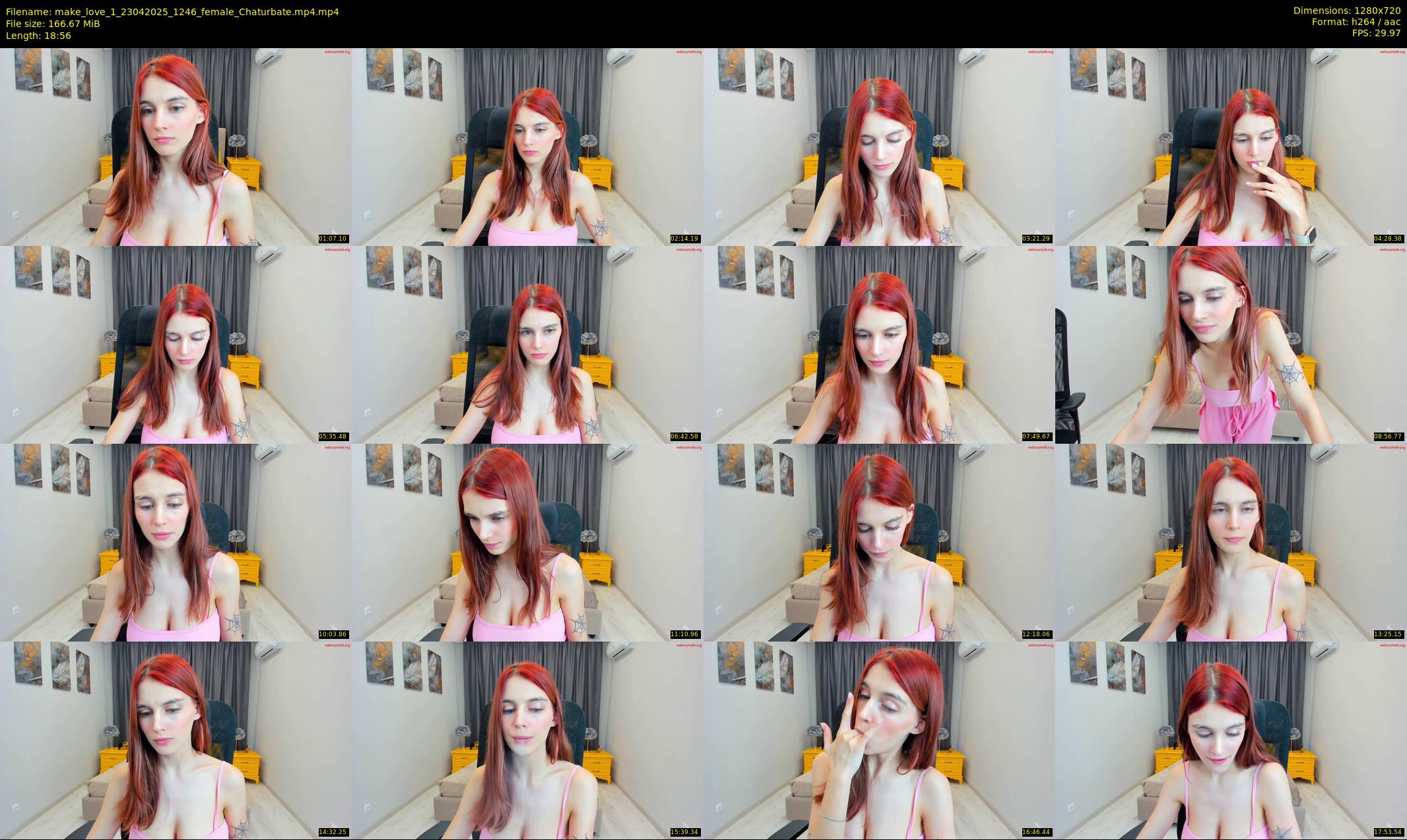 make_love_1 — 19 minute Chaturbate female cam show recording, 720p, Apr 23, 2025