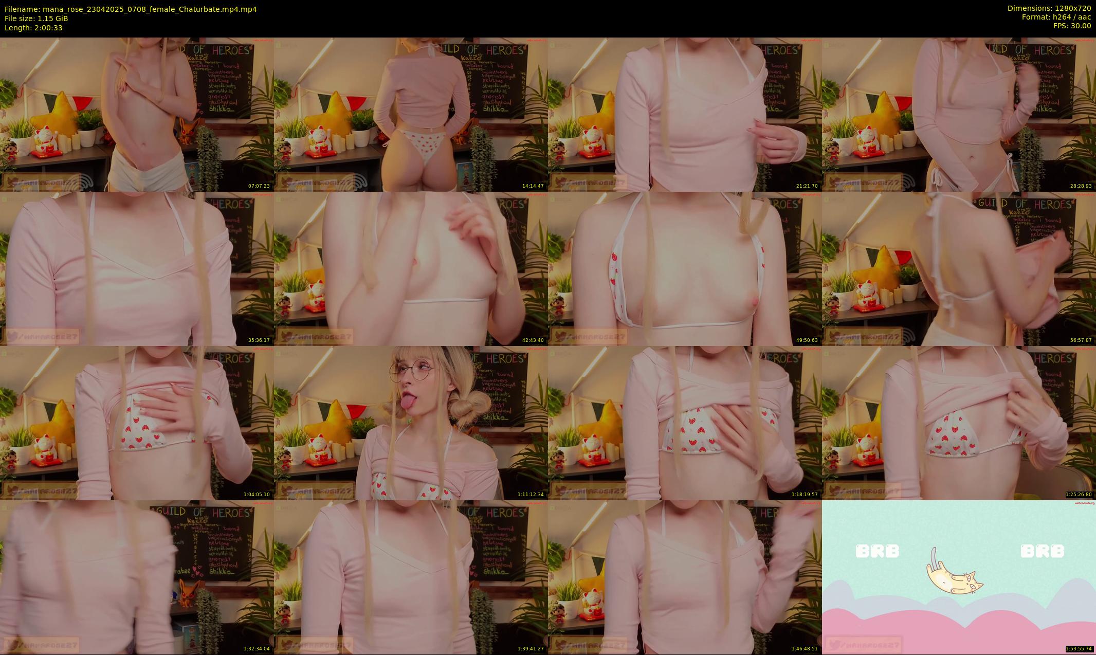 mana_rose — 121 minute Chaturbate female cam show recording, 720p, Apr 23, 2025