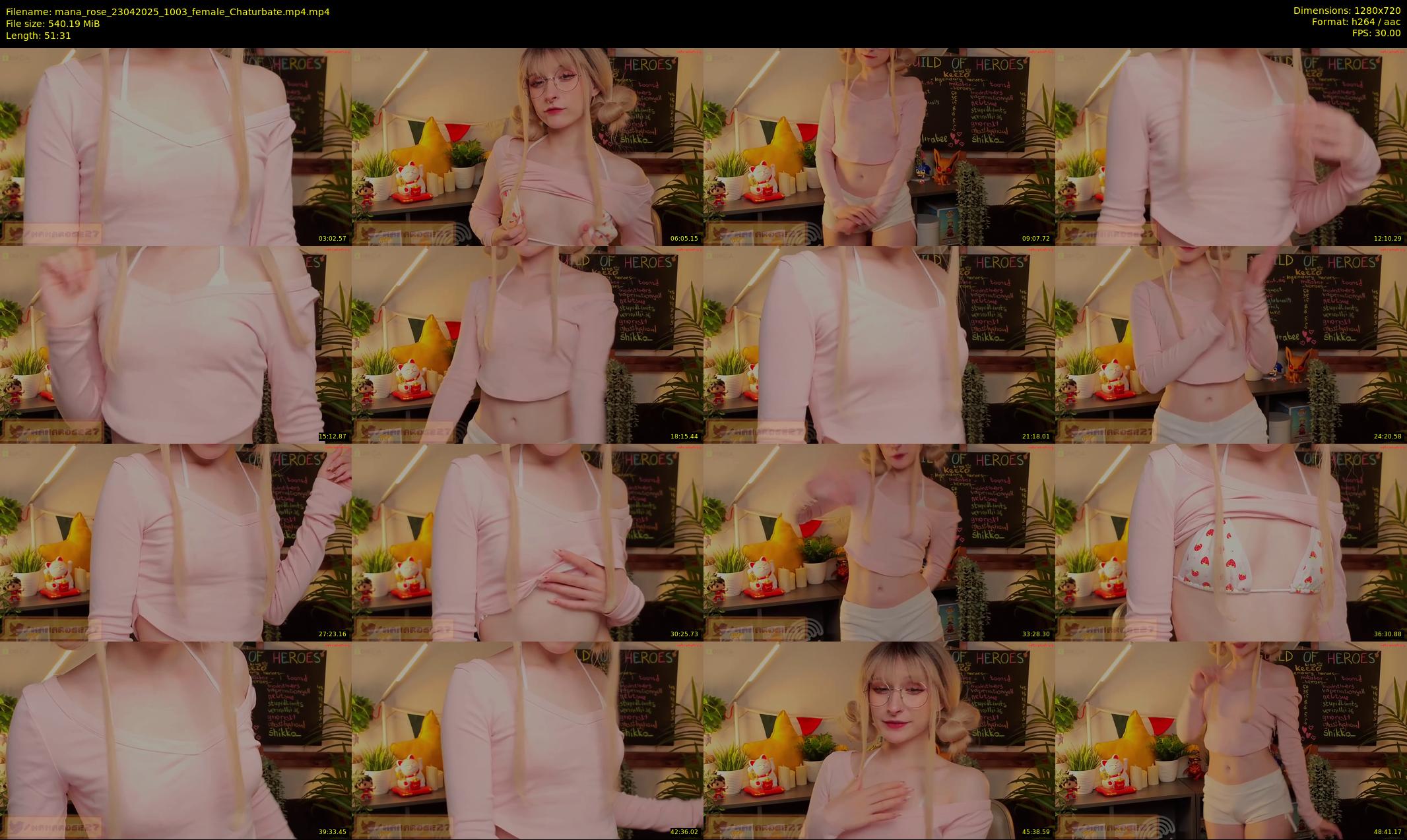 mana_rose — 52 minute Chaturbate female cam show recording, 720p, Apr 23, 2025