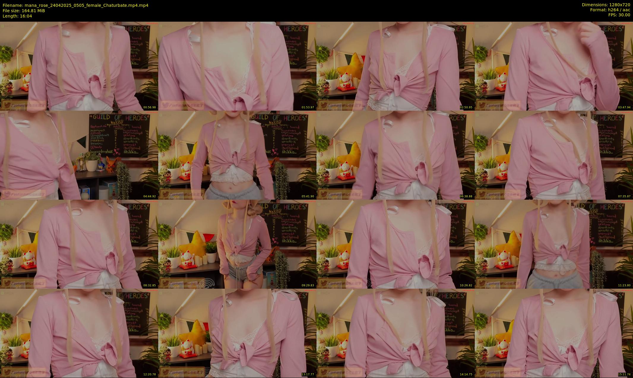 mana_rose — 17 minute Chaturbate female cam show recording, 720p, Apr 24, 2025