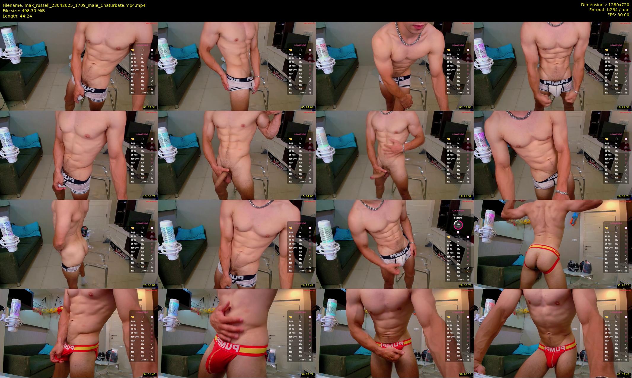 max_russell — 45 minute Chaturbate male cam show recording, 720p, Apr 23, 2025