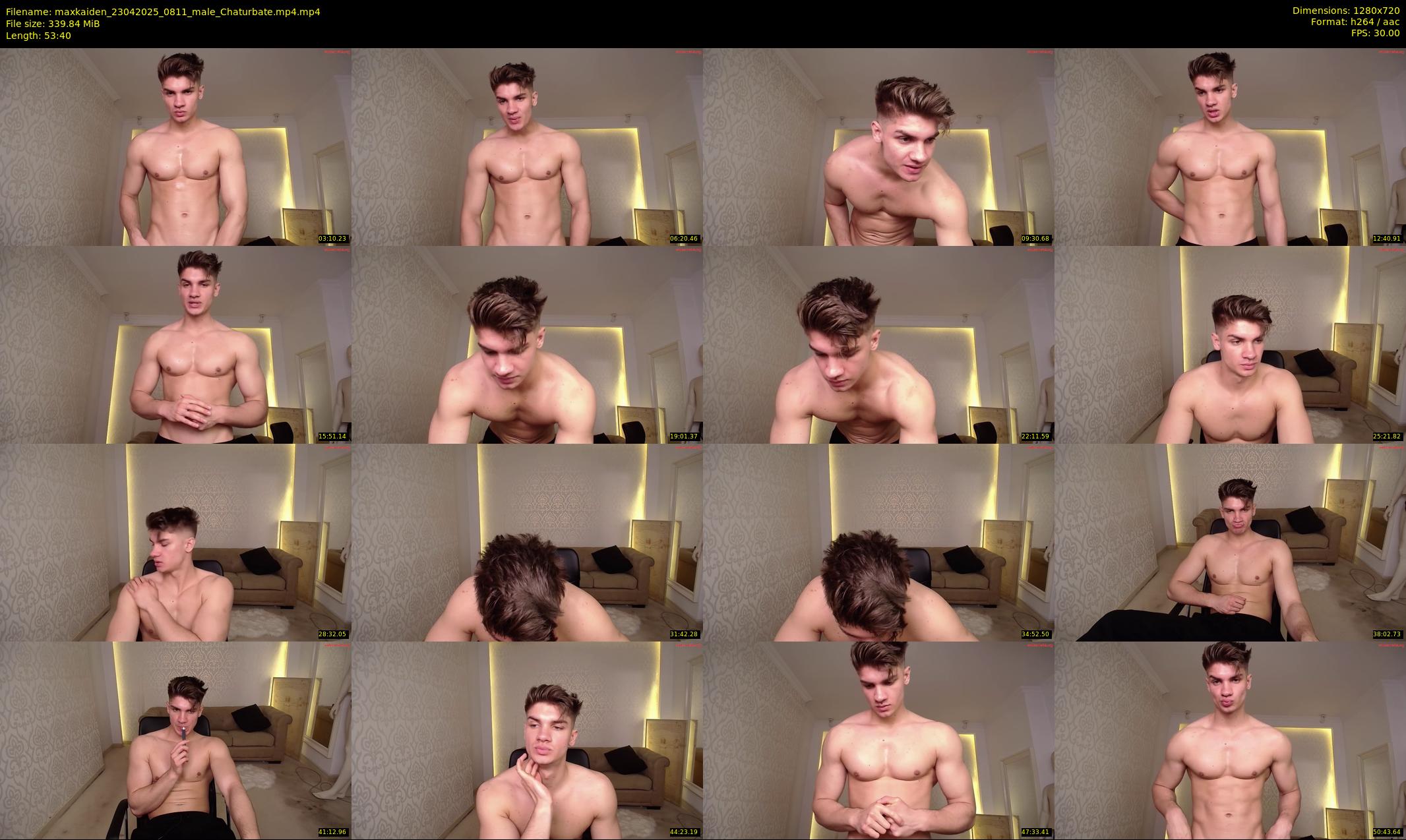 maxkaiden — 54 minute Chaturbate male cam show recording, 720p, Apr 23, 2025
