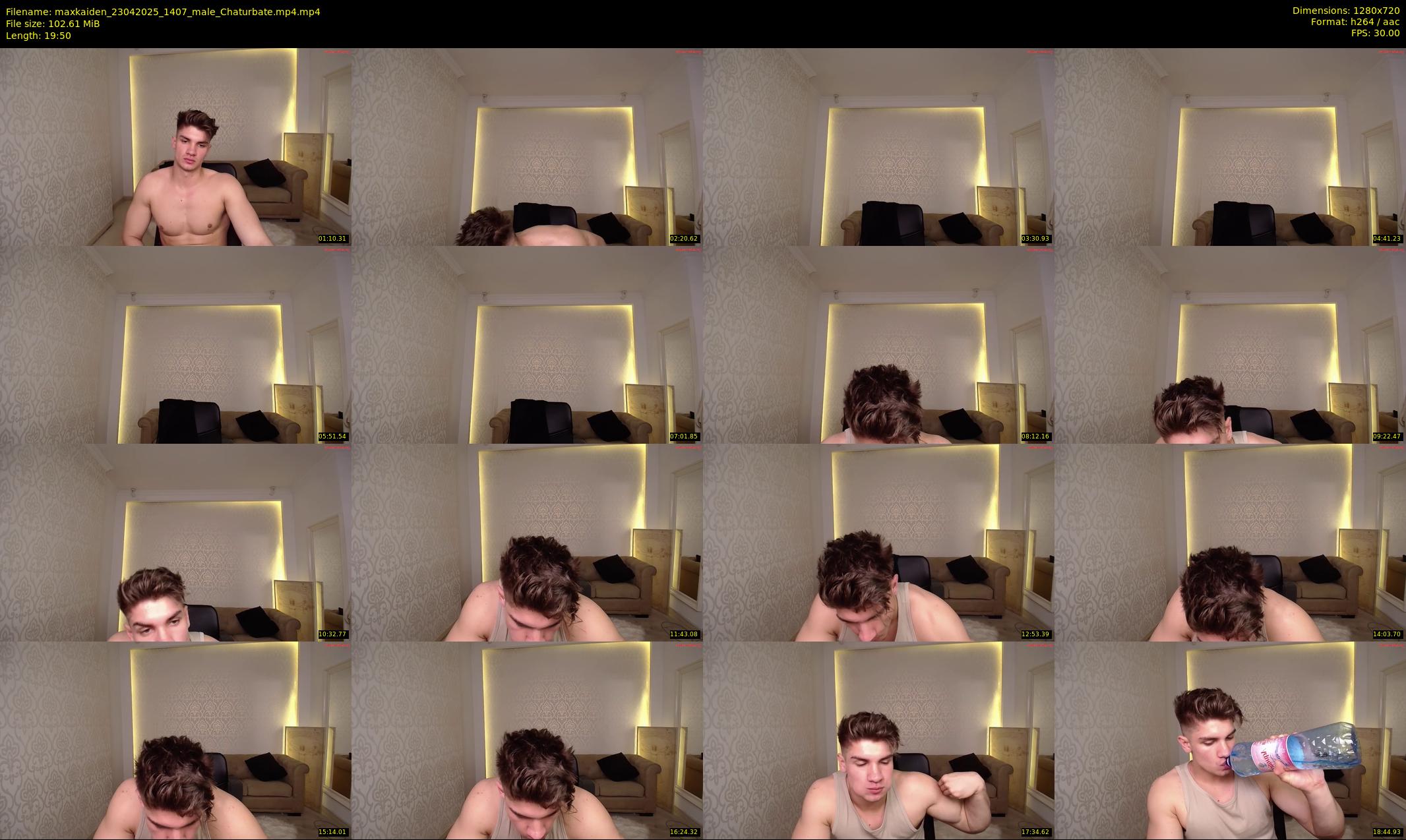 maxkaiden — 20 minute Chaturbate male cam show recording, 720p, Apr 23, 2025