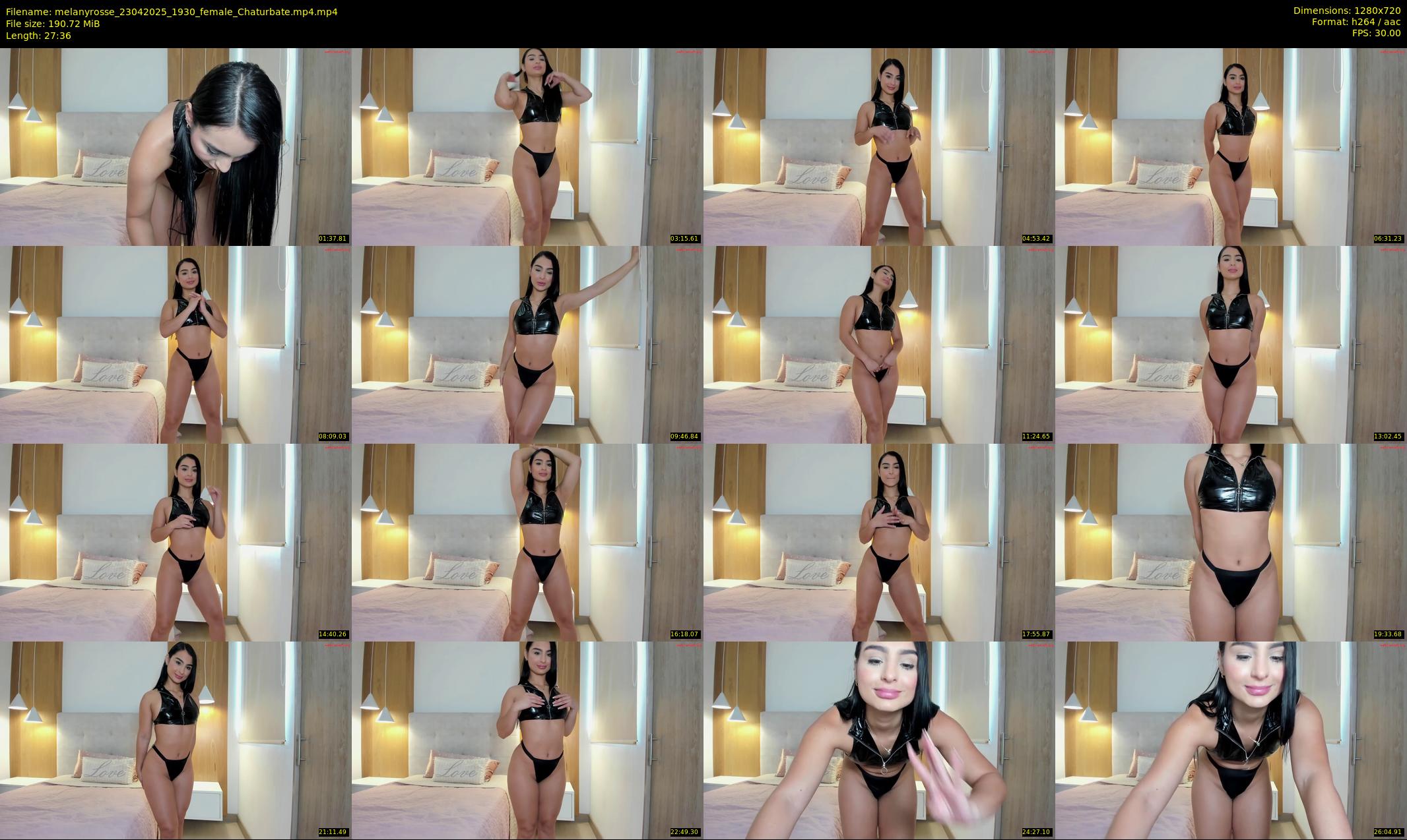melanyrosse — 28 minute Chaturbate female cam show recording, 720p, Apr 23, 2025