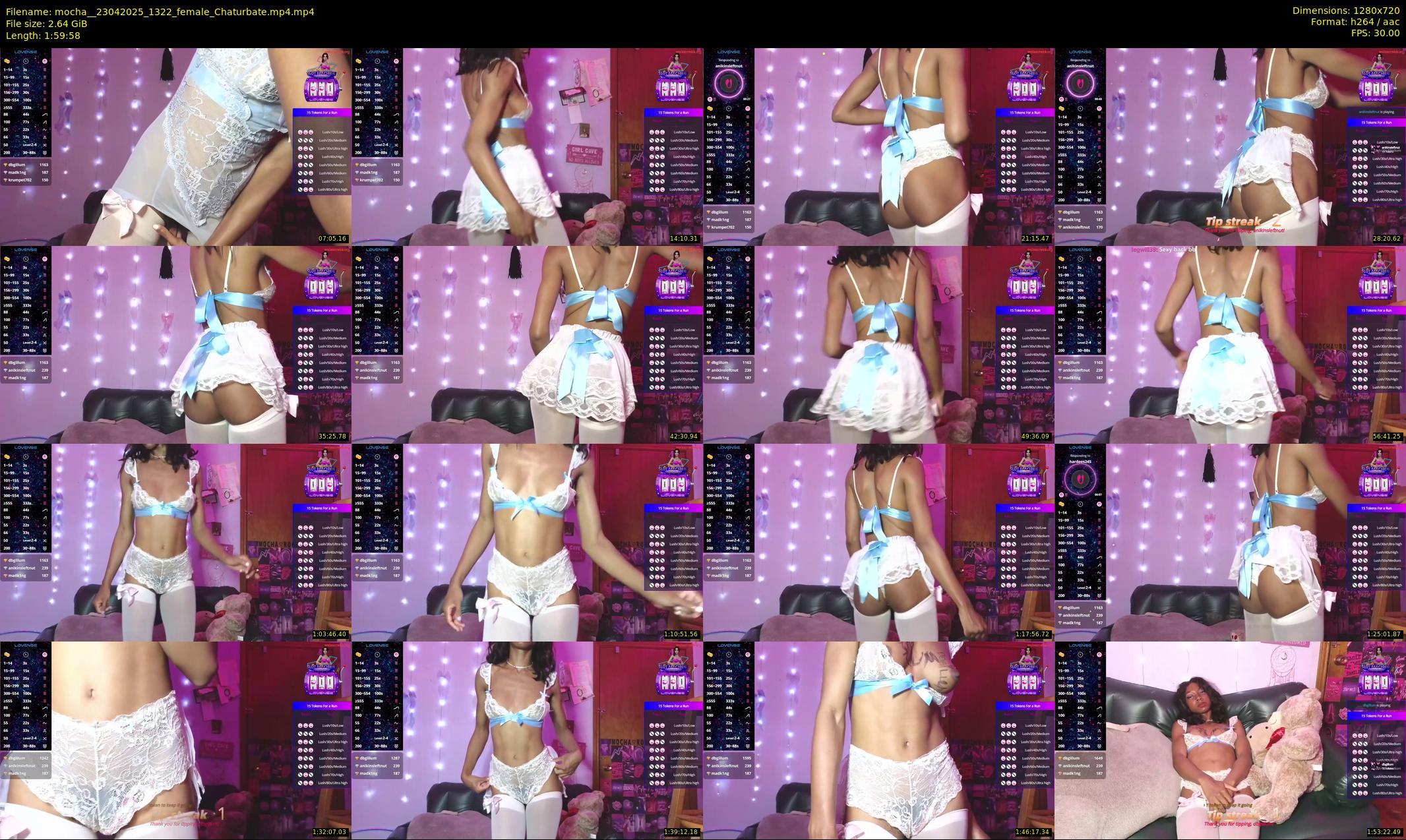 mocha_ — 120 minute Chaturbate female cam show recording, 720p, Apr 23, 2025