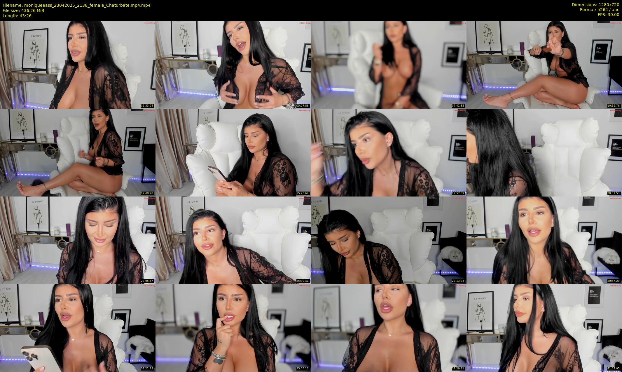 moniqueeass — 44 minute Chaturbate female cam show recording, 720p, Apr 23, 2025