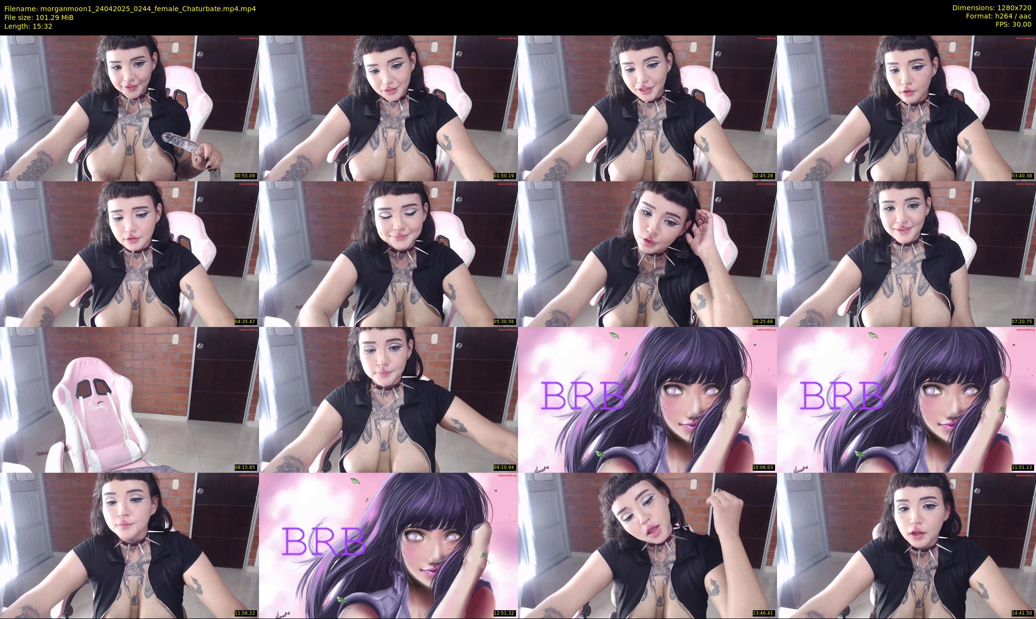 morganmoon1 — 16 minute Chaturbate female cam show recording, 720p, Apr 24, 2025