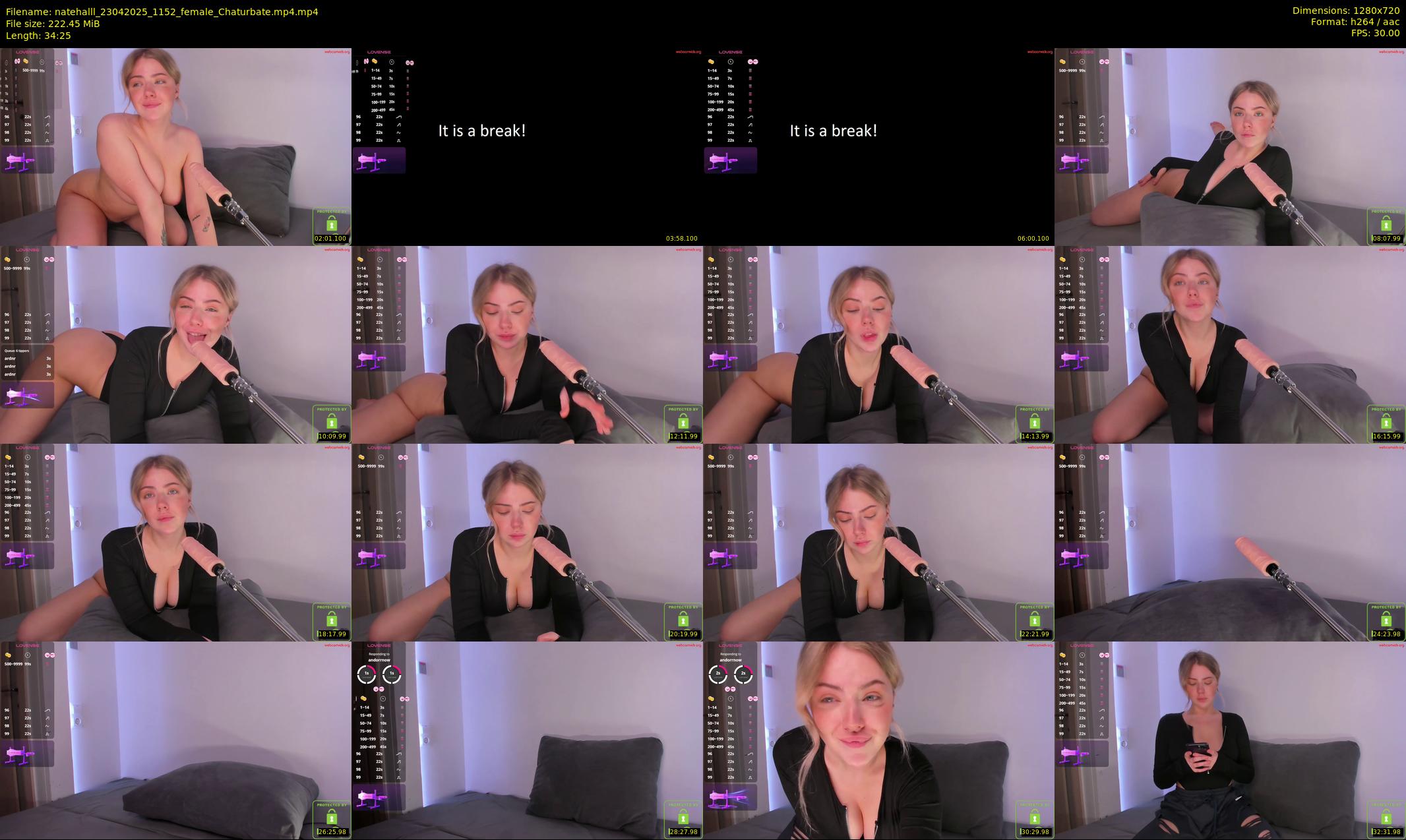 natehalll — 35 minute Chaturbate female cam show recording, 720p, Apr 23, 2025