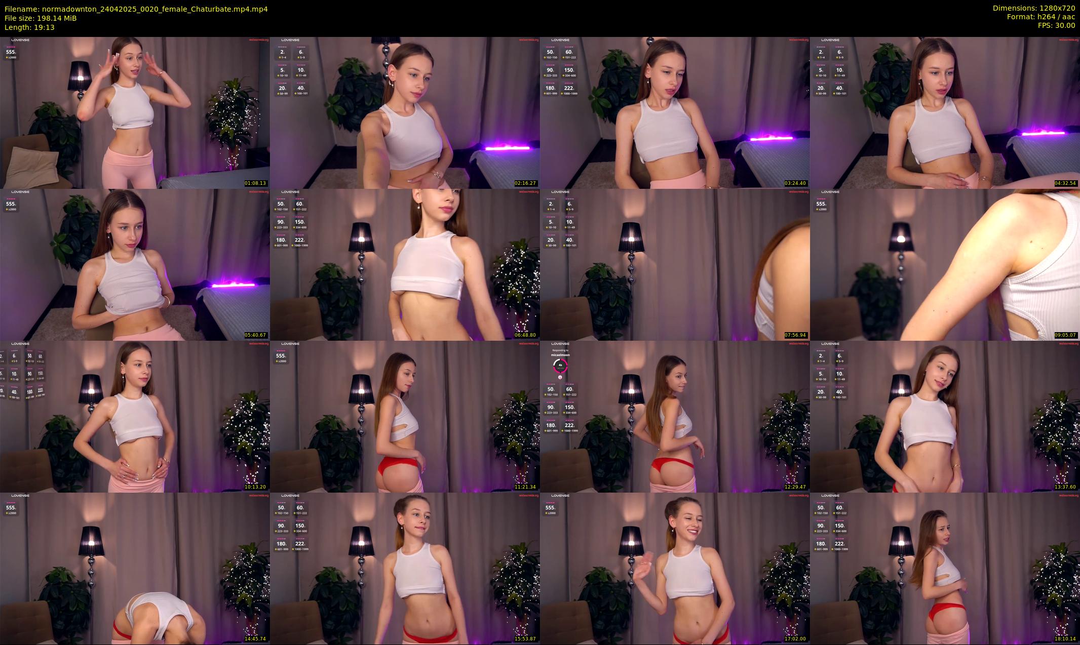 normadownton — 20 minute Chaturbate female cam show recording, 720p, Apr 24, 2025