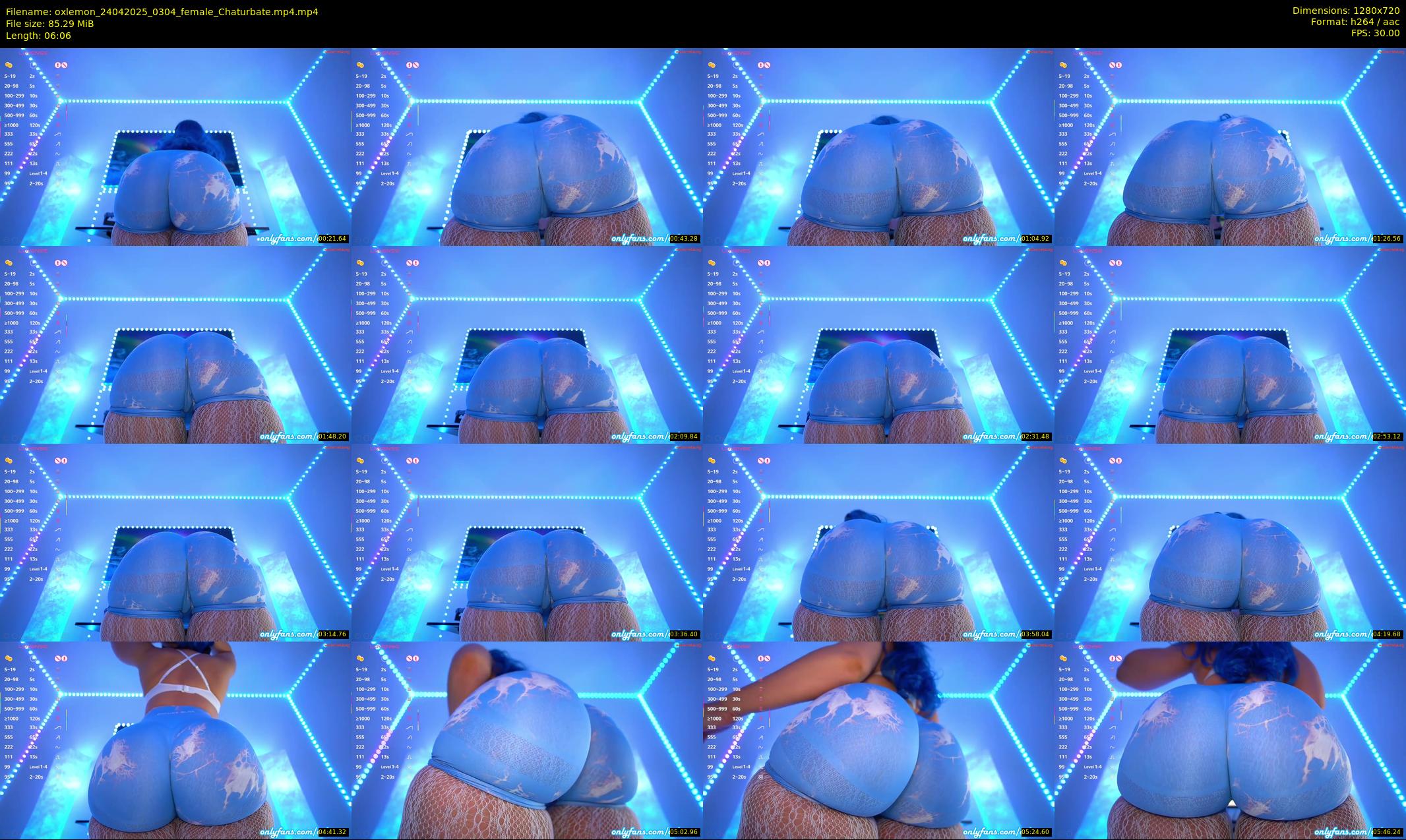 oxlemon — 7 minute Chaturbate female cam show recording, 720p, Apr 24, 2025