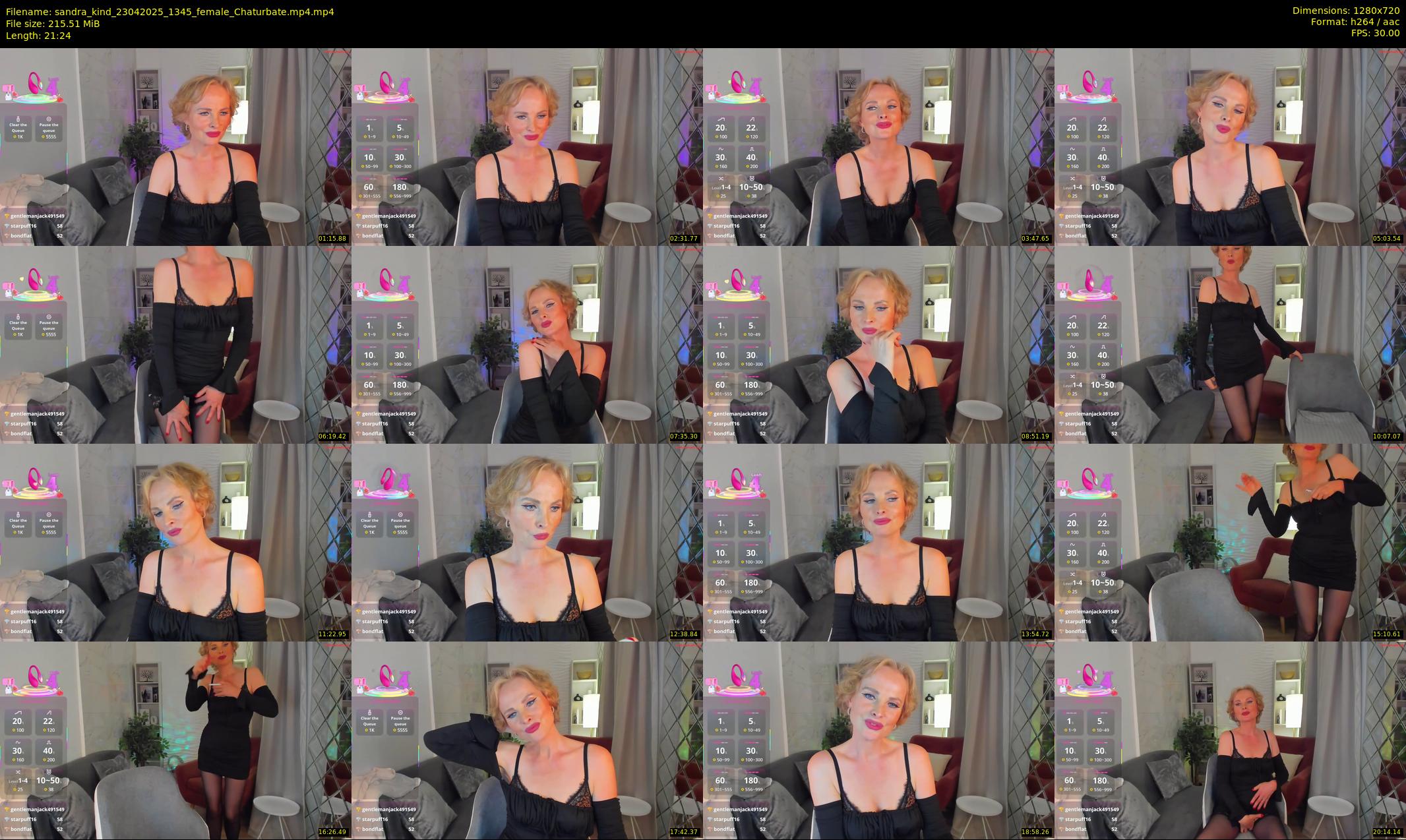 sandra_kind — 22 minute Chaturbate female cam show recording, 720p, Apr 23, 2025