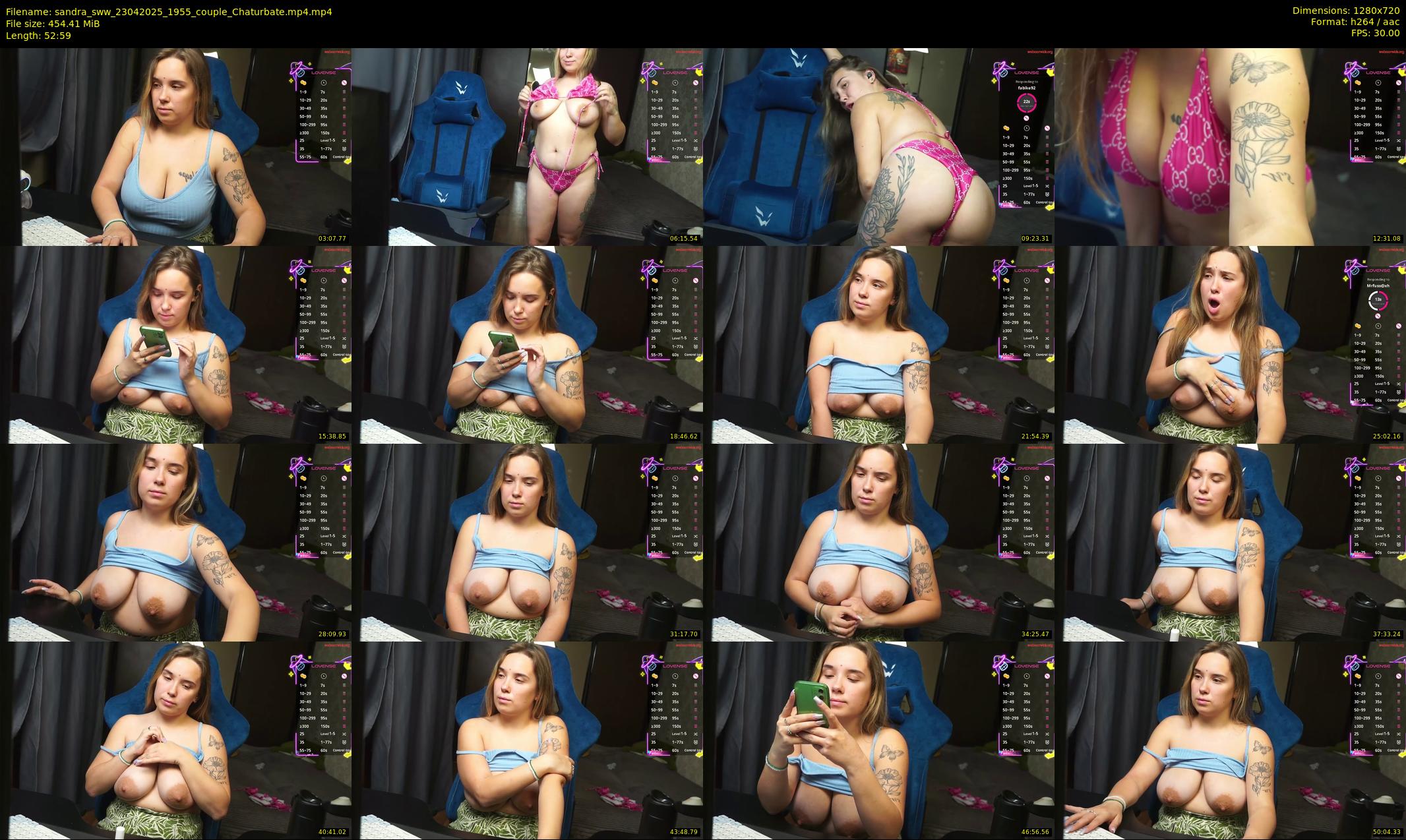 sandra_sww — 53 minute Chaturbate couple cam show recording, 720p, Apr 23, 2025