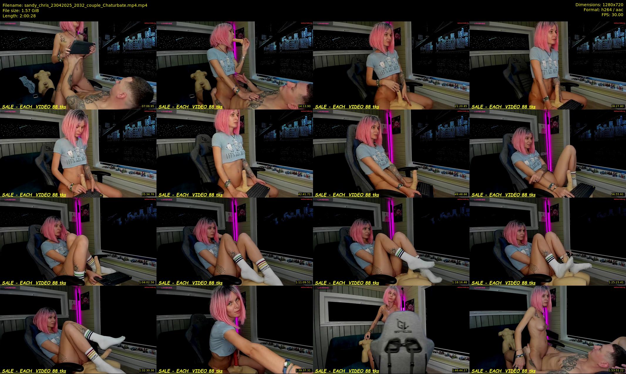 sandy_chris — 121 minute Chaturbate couple cam show recording, 720p, Apr 23, 2025
