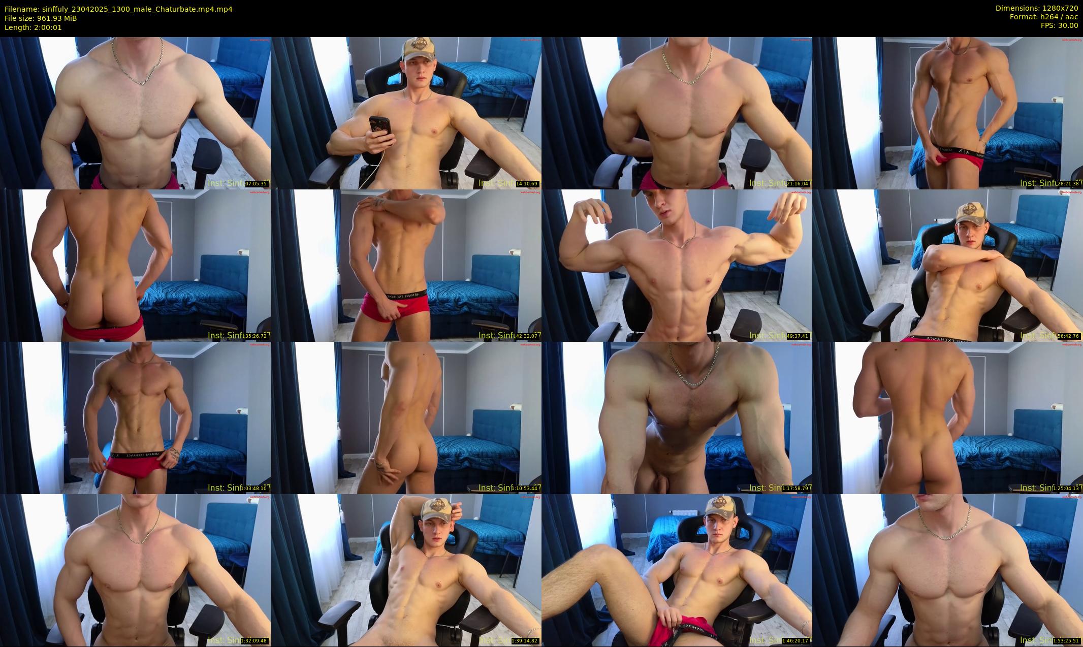 sinffuly — 121 minute Chaturbate male cam show recording, 720p, Apr 23, 2025