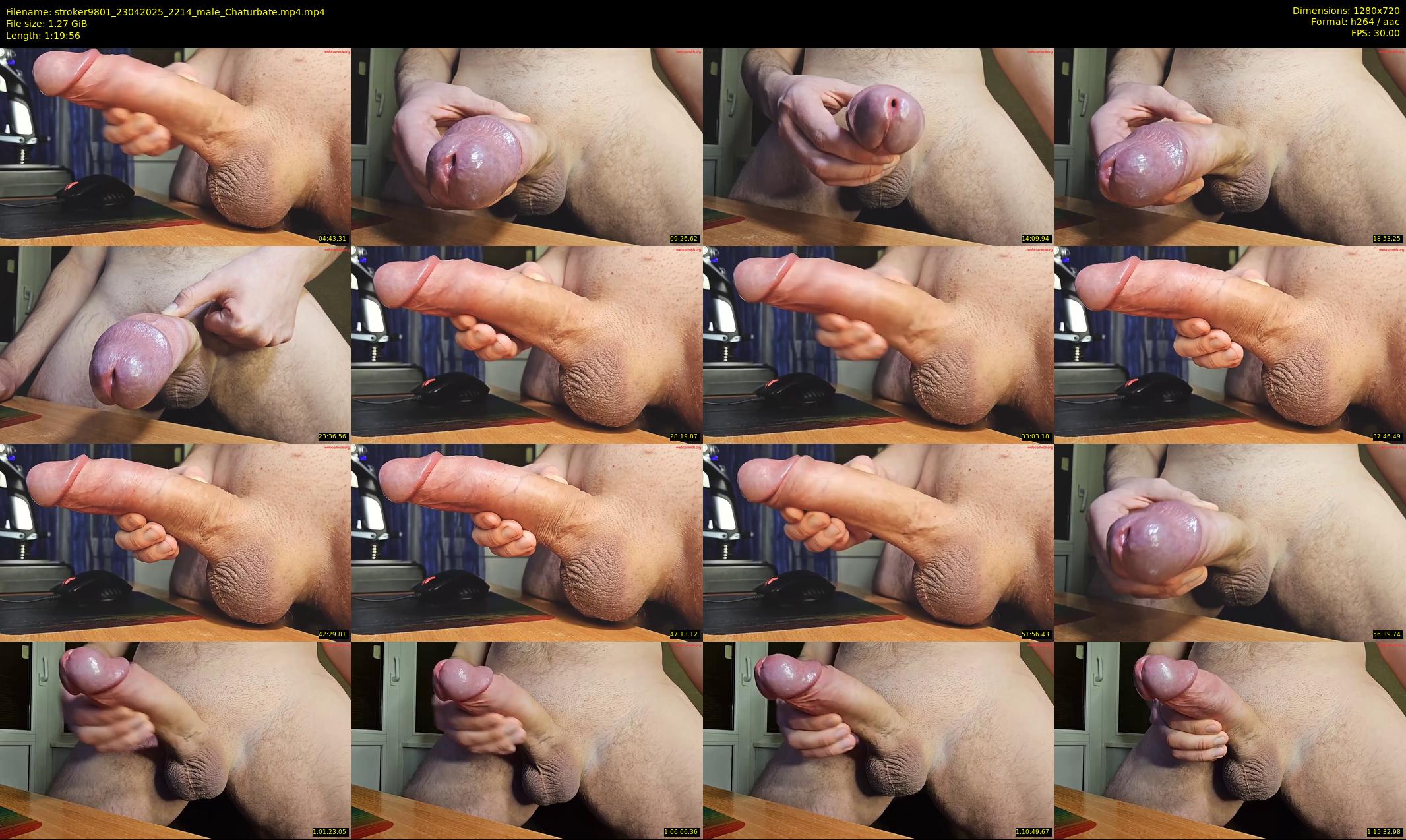 stroker9801 — 80 minute Chaturbate male cam show recording, 720p, Apr 23, 2025