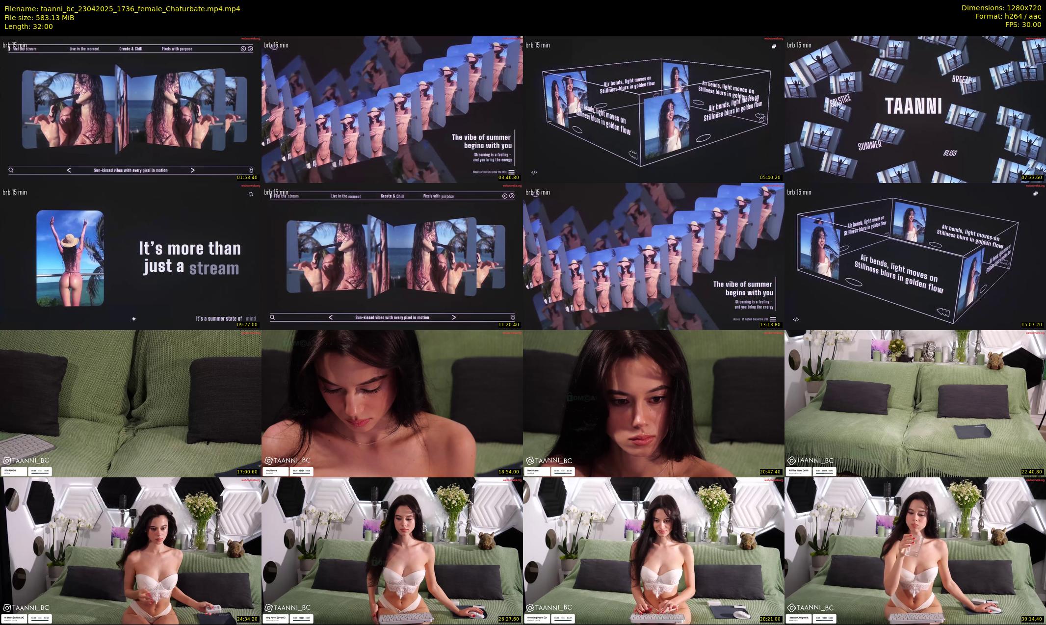 taanni_bc — 32 minute Chaturbate female cam show recording, 720p, Apr 23, 2025