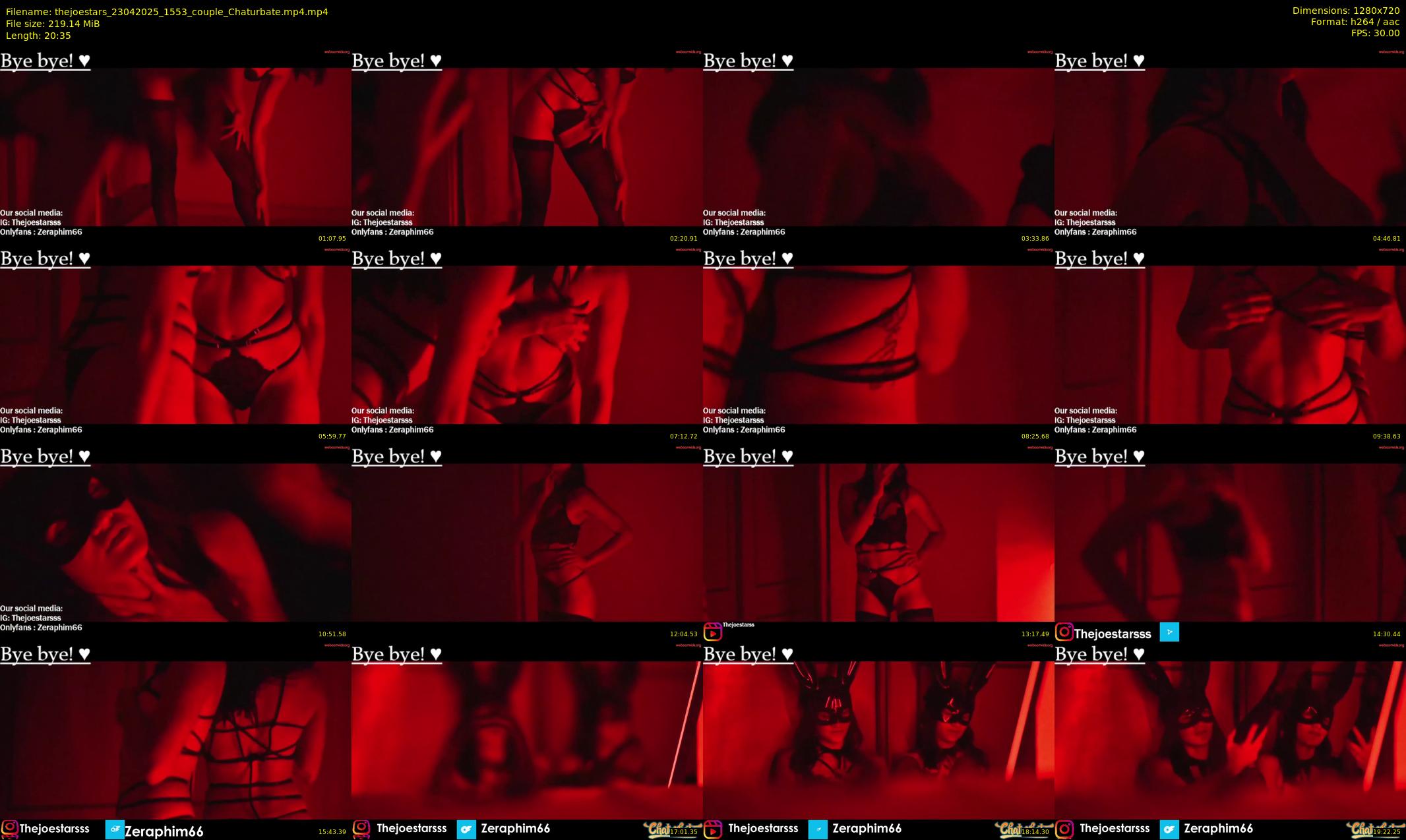 thejoestars — 21 minute Chaturbate couple cam show recording, 720p, Apr 23, 2025