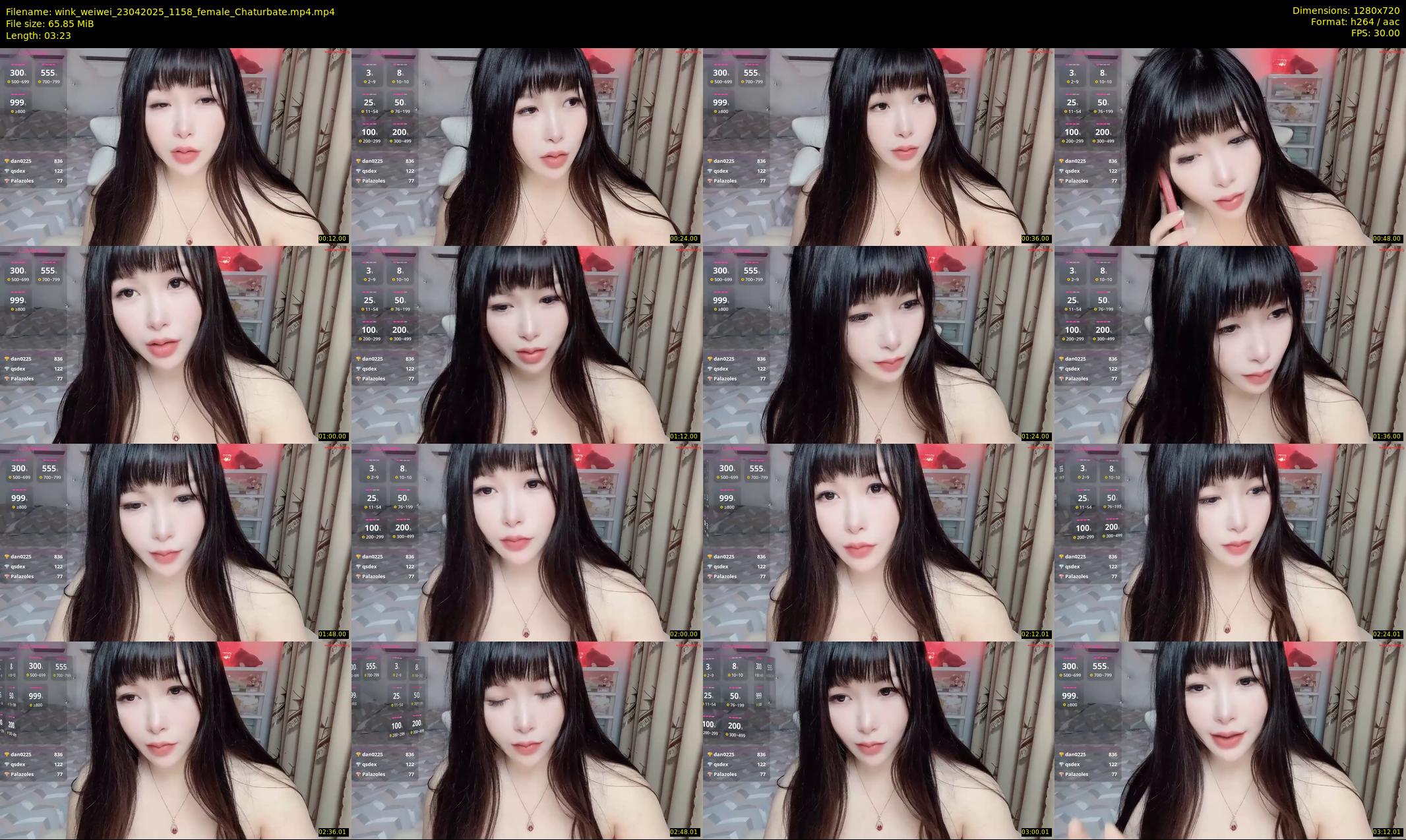 wink_weiwei — 4 minute Chaturbate female cam show recording, 720p, Apr 23, 2025
