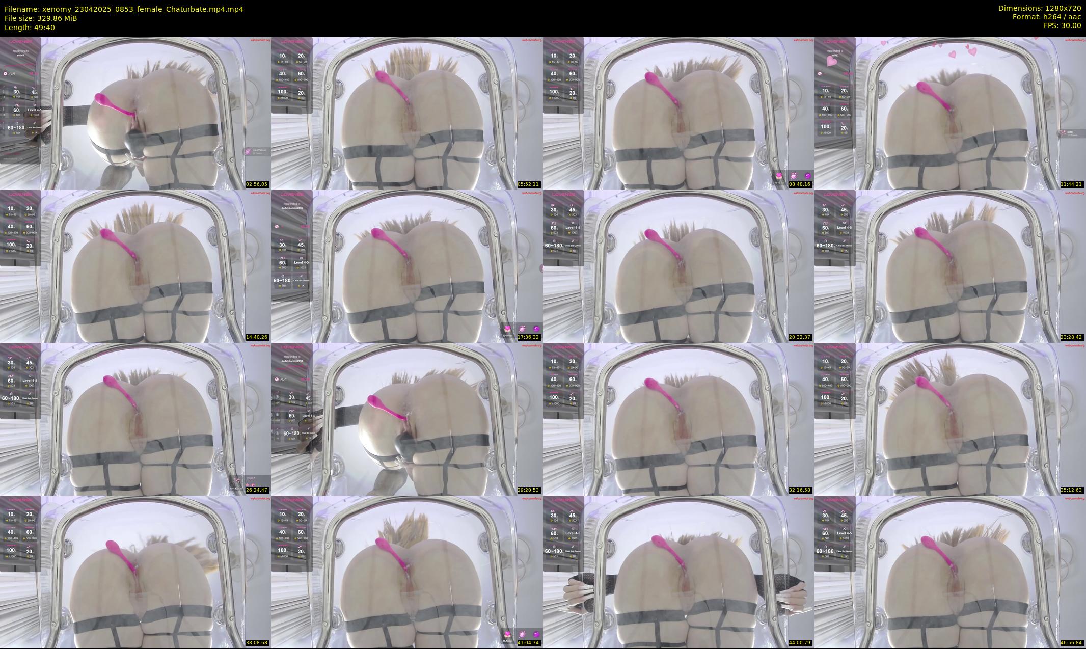xenomy — 50 minute Chaturbate female cam show recording, 720p, Apr 23, 2025
