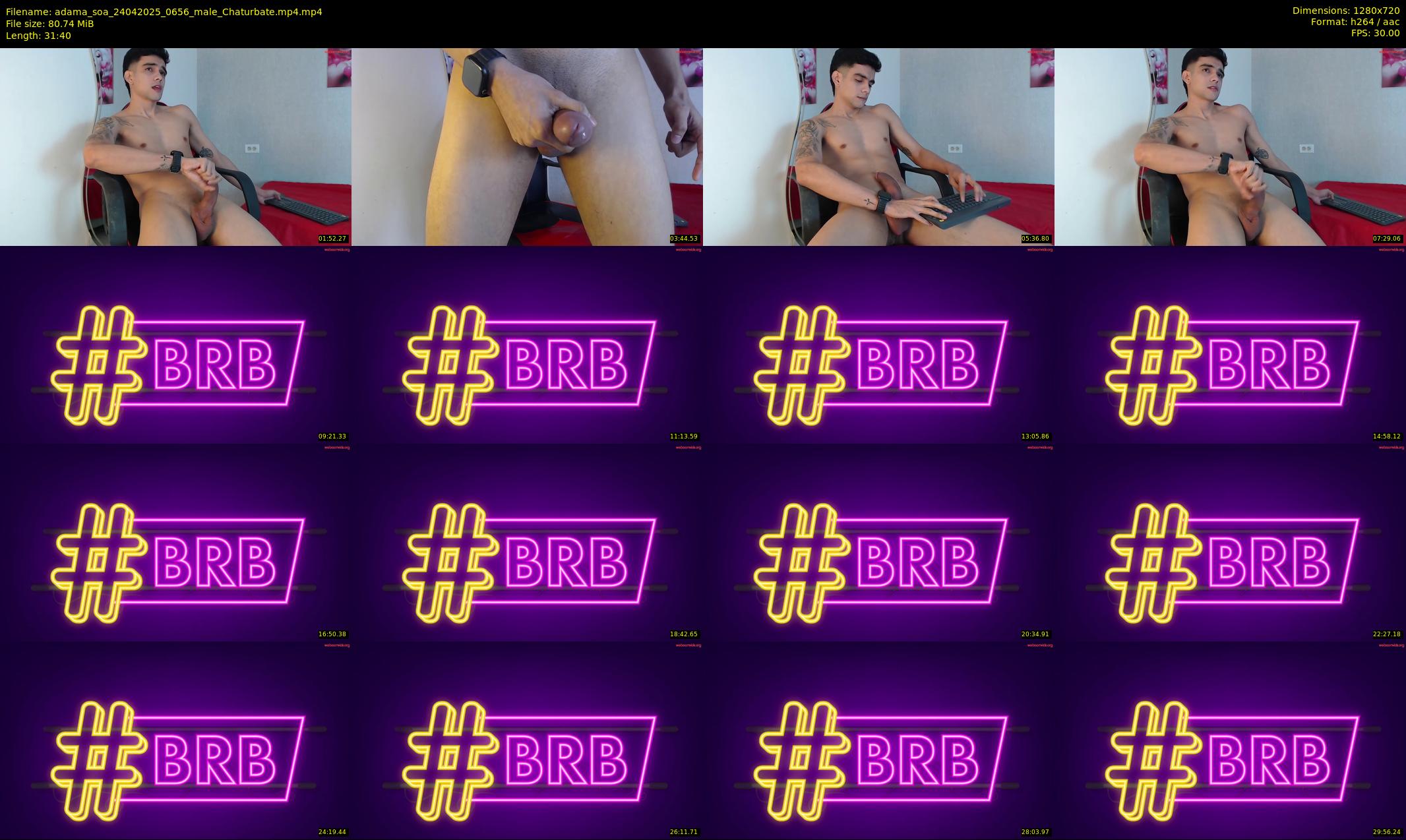 adama_soa — 32 minute Chaturbate male cam show recording, 720p, Apr 24, 2025