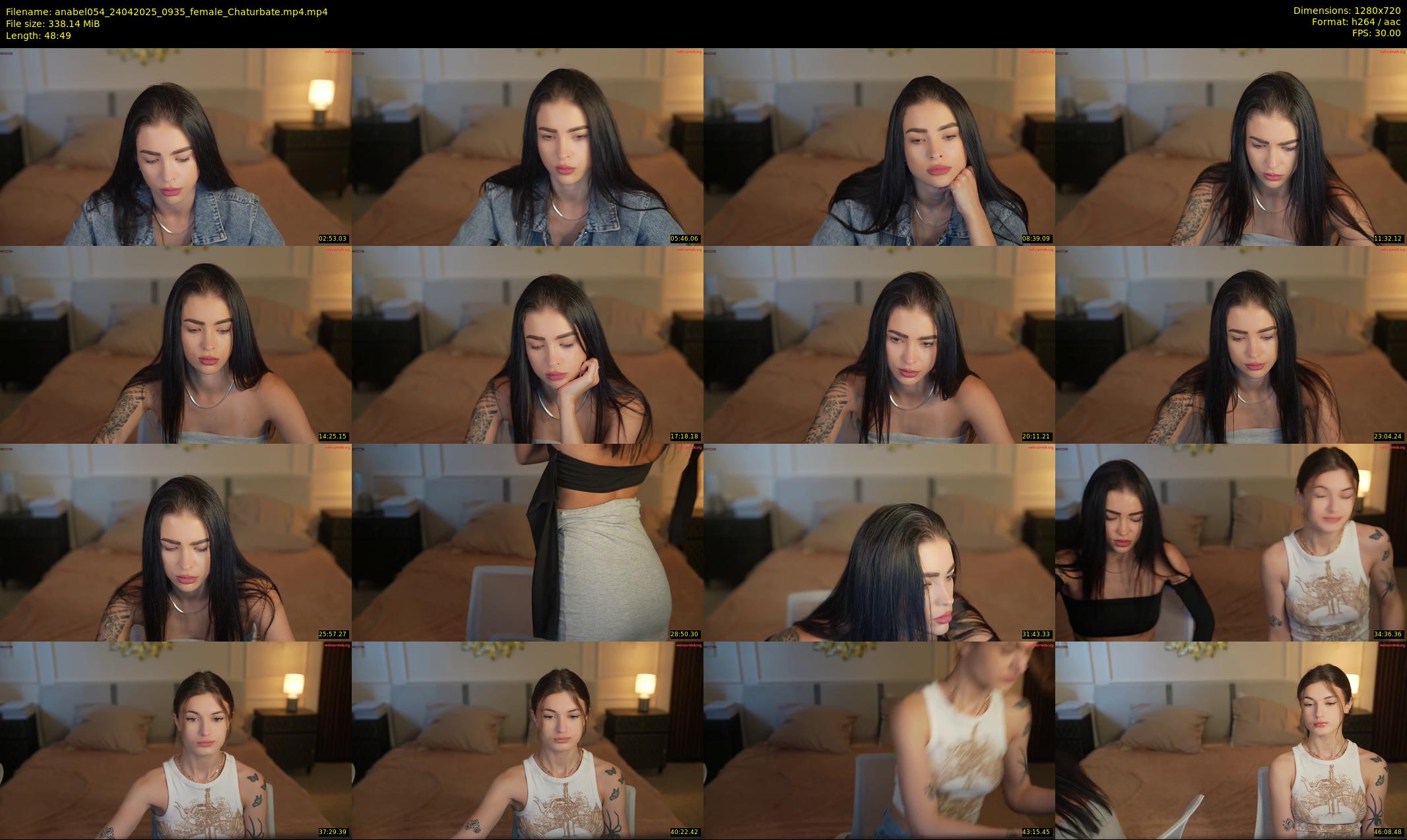 anabel054 — 49 minute Chaturbate female cam show recording, 720p, Apr 24, 2025