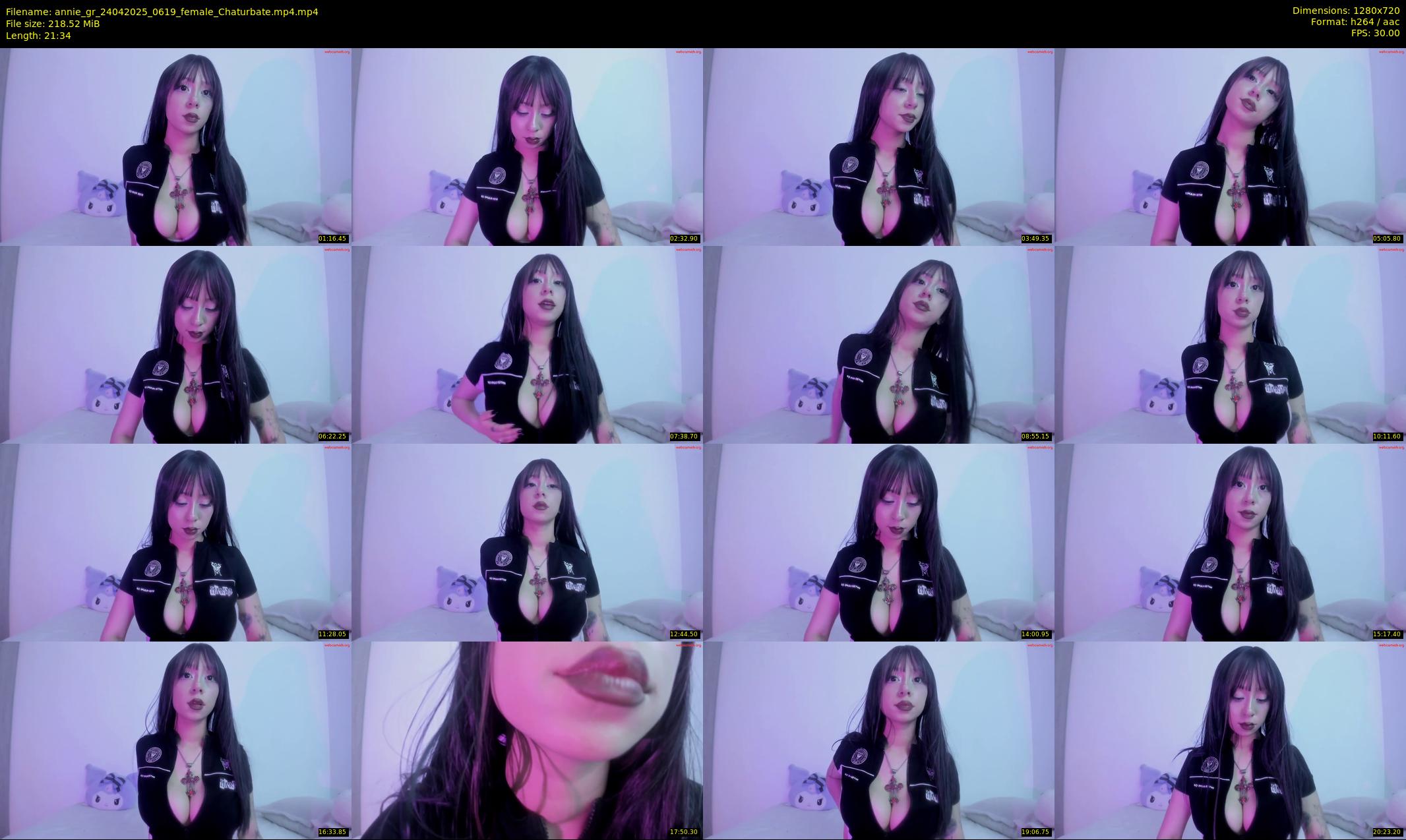 annie_gr — 22 minute Chaturbate female cam show recording, 720p, Apr 24, 2025