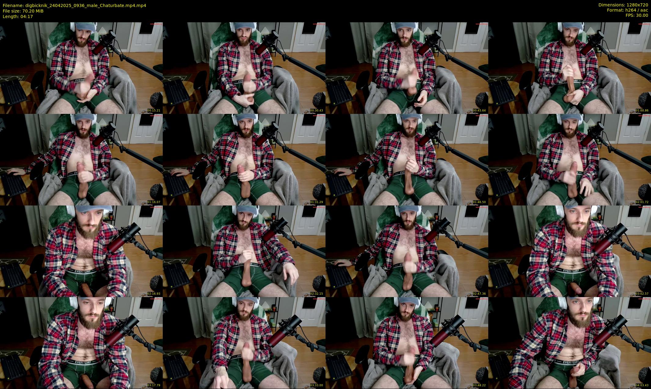 digbicknik — 5 minute Chaturbate male cam show recording, 720p, Apr 24, 2025
