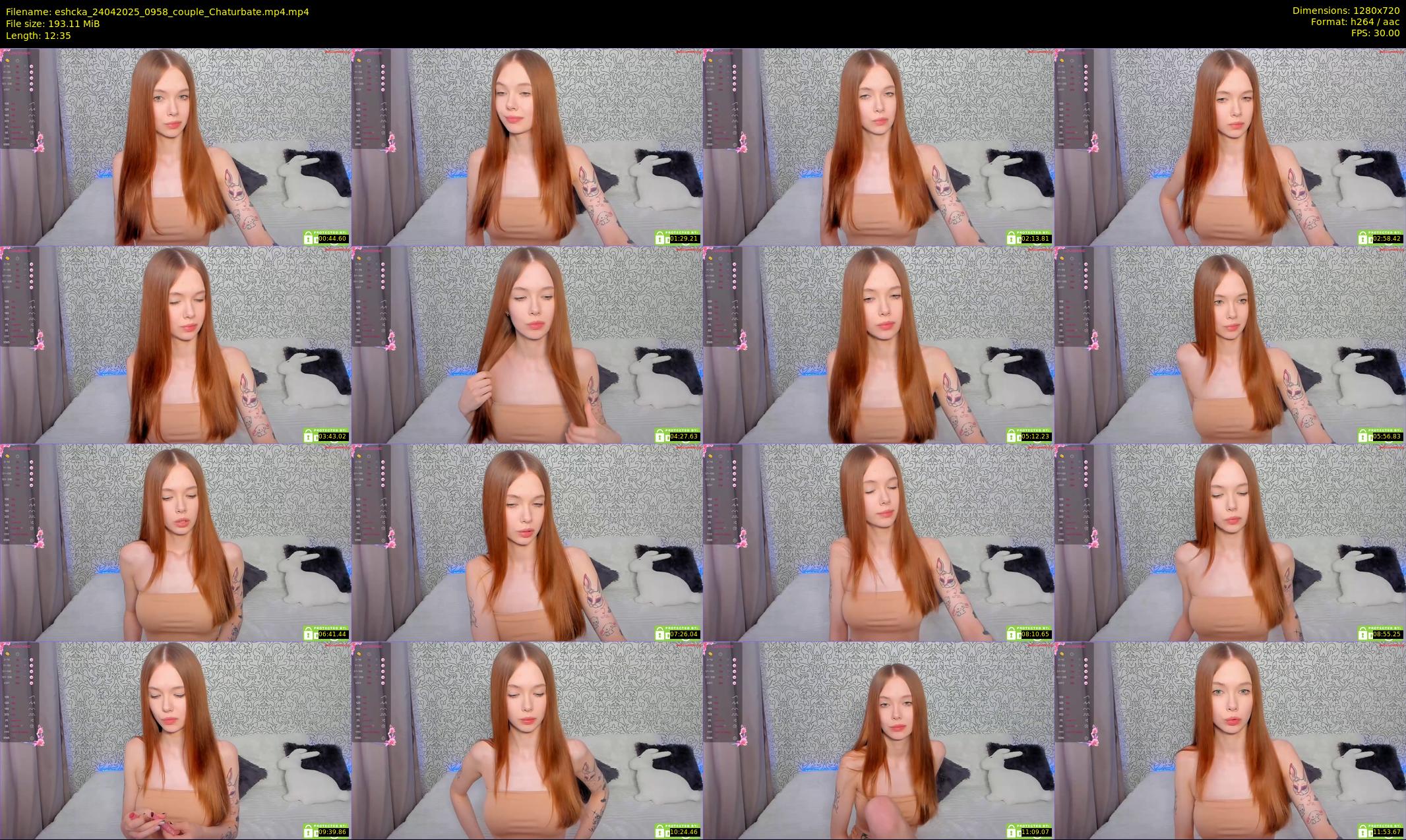 eshcka — 13 minute Chaturbate couple cam show recording, 720p, Apr 24, 2025
