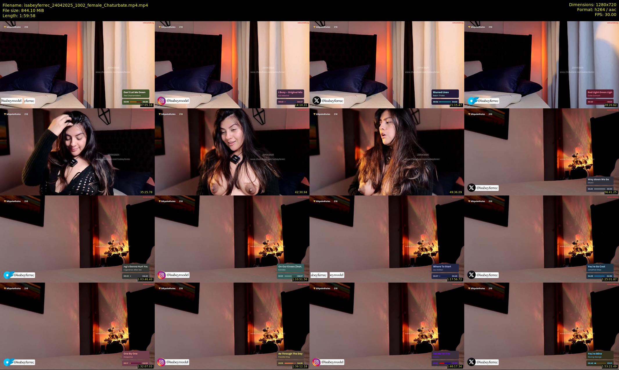 isabeyferrec — 120 minute Chaturbate female cam show recording, 720p, Apr 24, 2025
