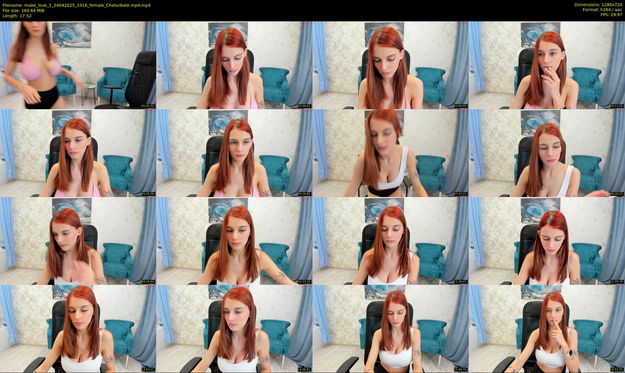 make_love_1 — 18 minute Chaturbate female cam show recording, 720p, Apr 24, 2025