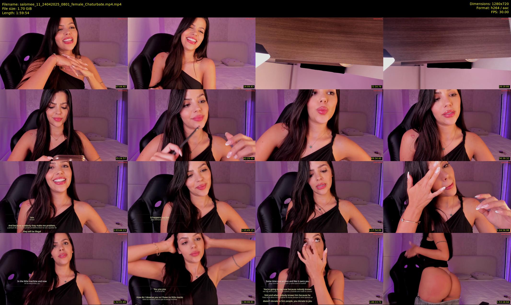 salomee_11 — 120 minute Chaturbate female cam show recording, 720p, Apr 24, 2025