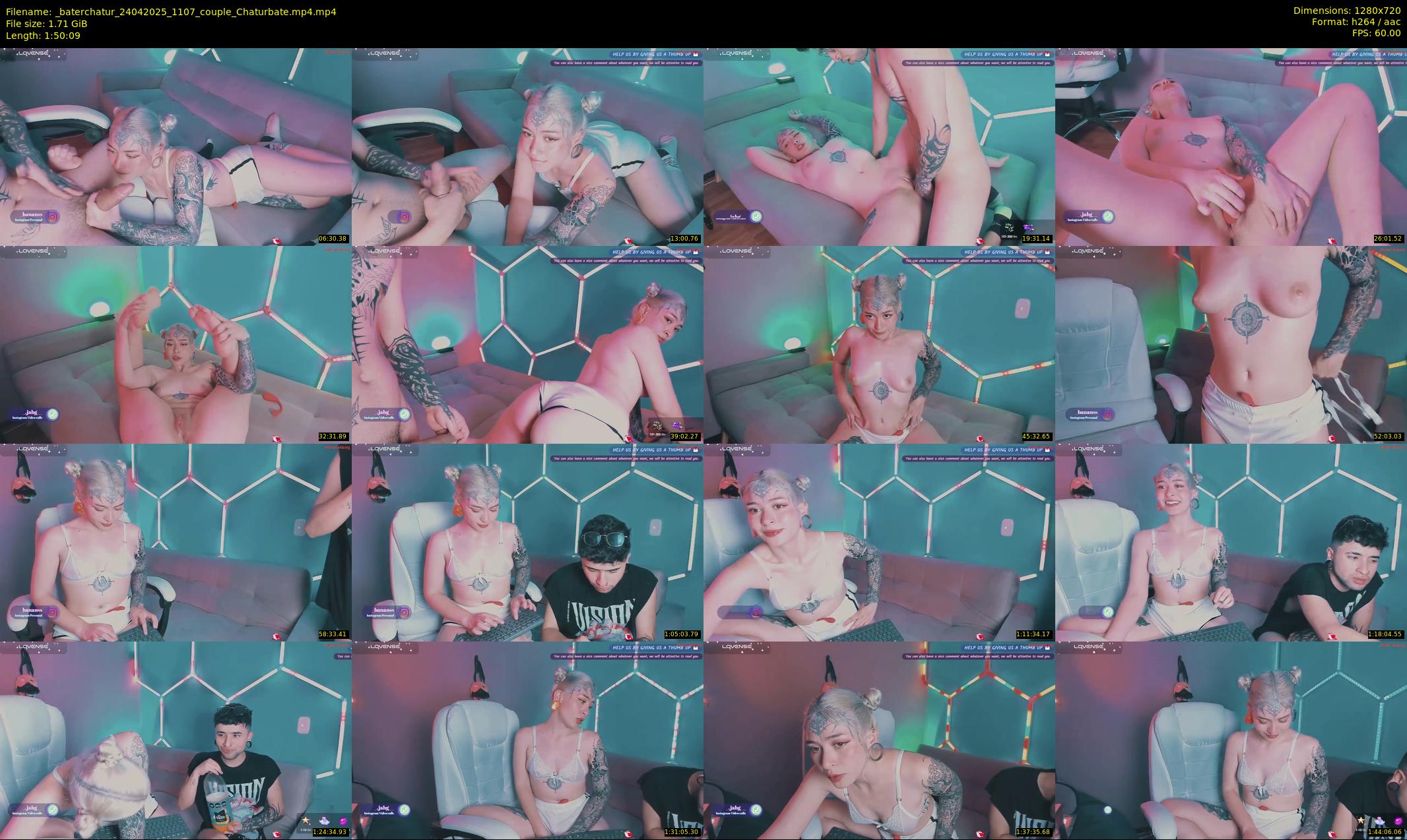 _baterchatur — 111 minute Chaturbate couple cam show recording, 720p, Apr 24, 2025