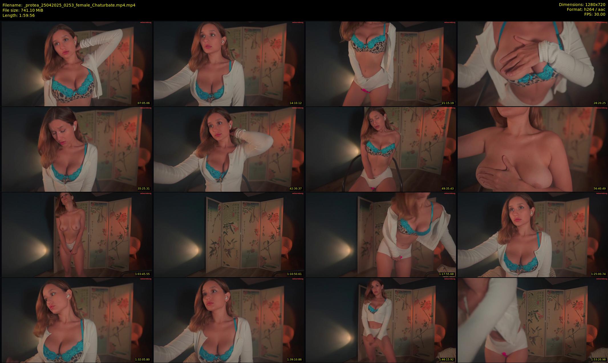 _protea — 120 minute Chaturbate female cam show recording, 720p, Apr 25, 2025