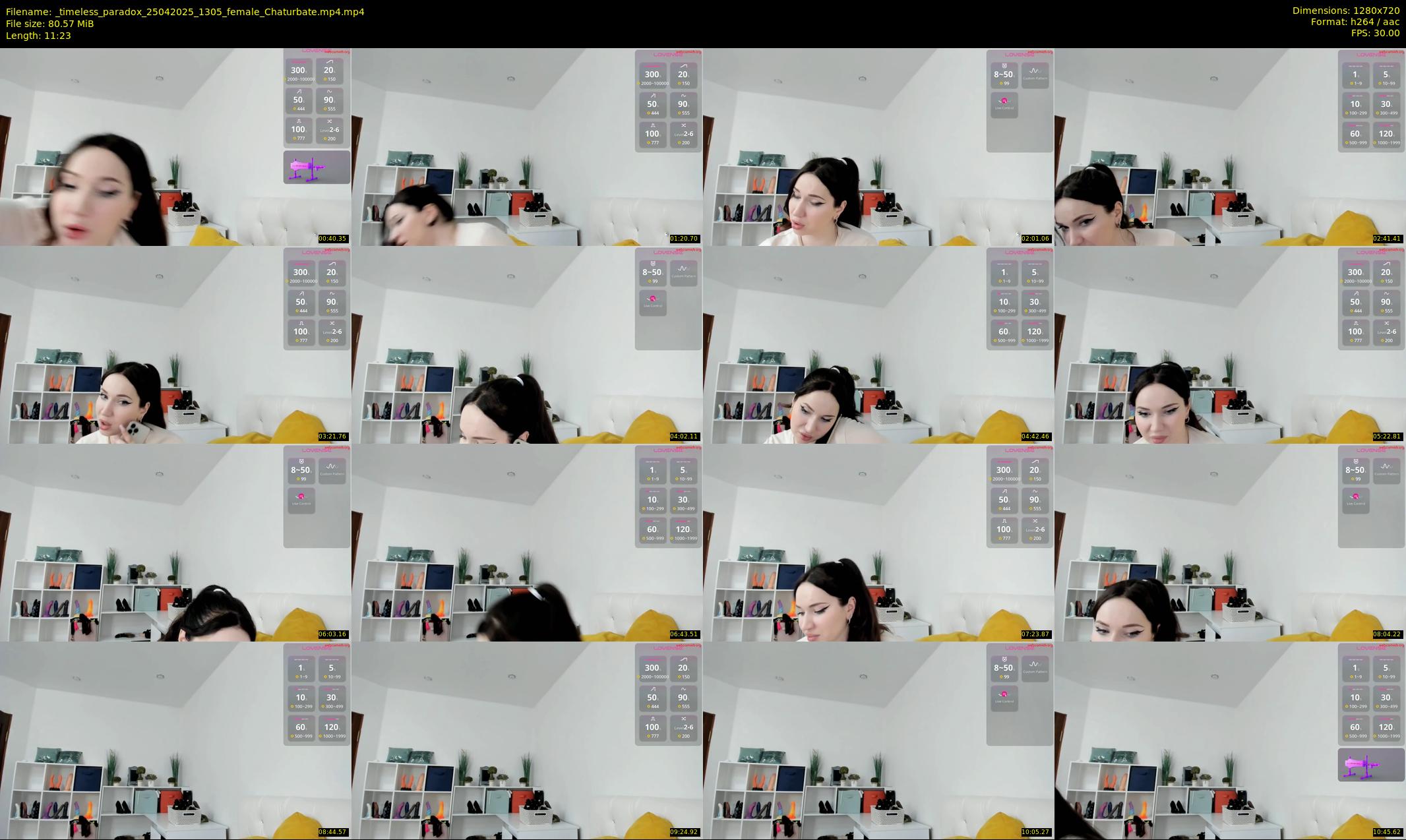 _timeless_paradox — 12 minute Chaturbate female cam show recording, 720p, Apr 25, 2025