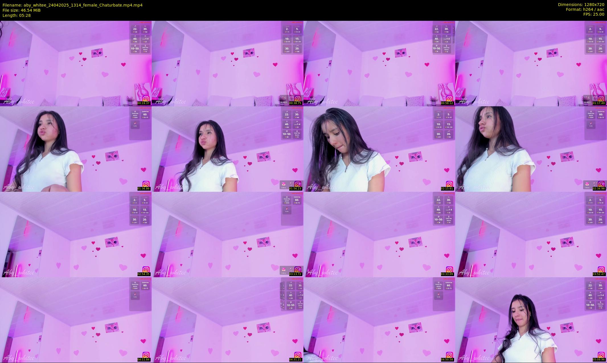 aby_whitee — 6 minute Chaturbate female cam show recording, 720p, Apr 24, 2025