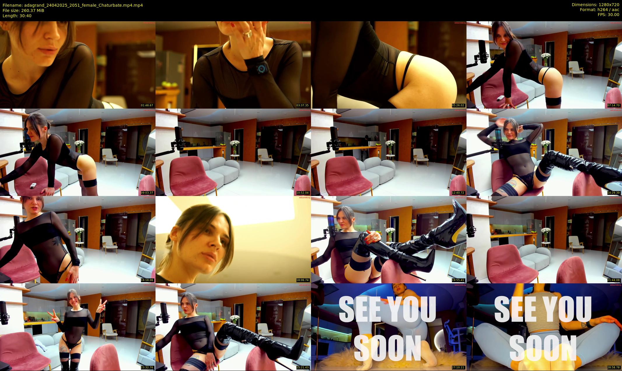 adagrand — 31 minute Chaturbate female cam show recording, 720p, Apr 24, 2025