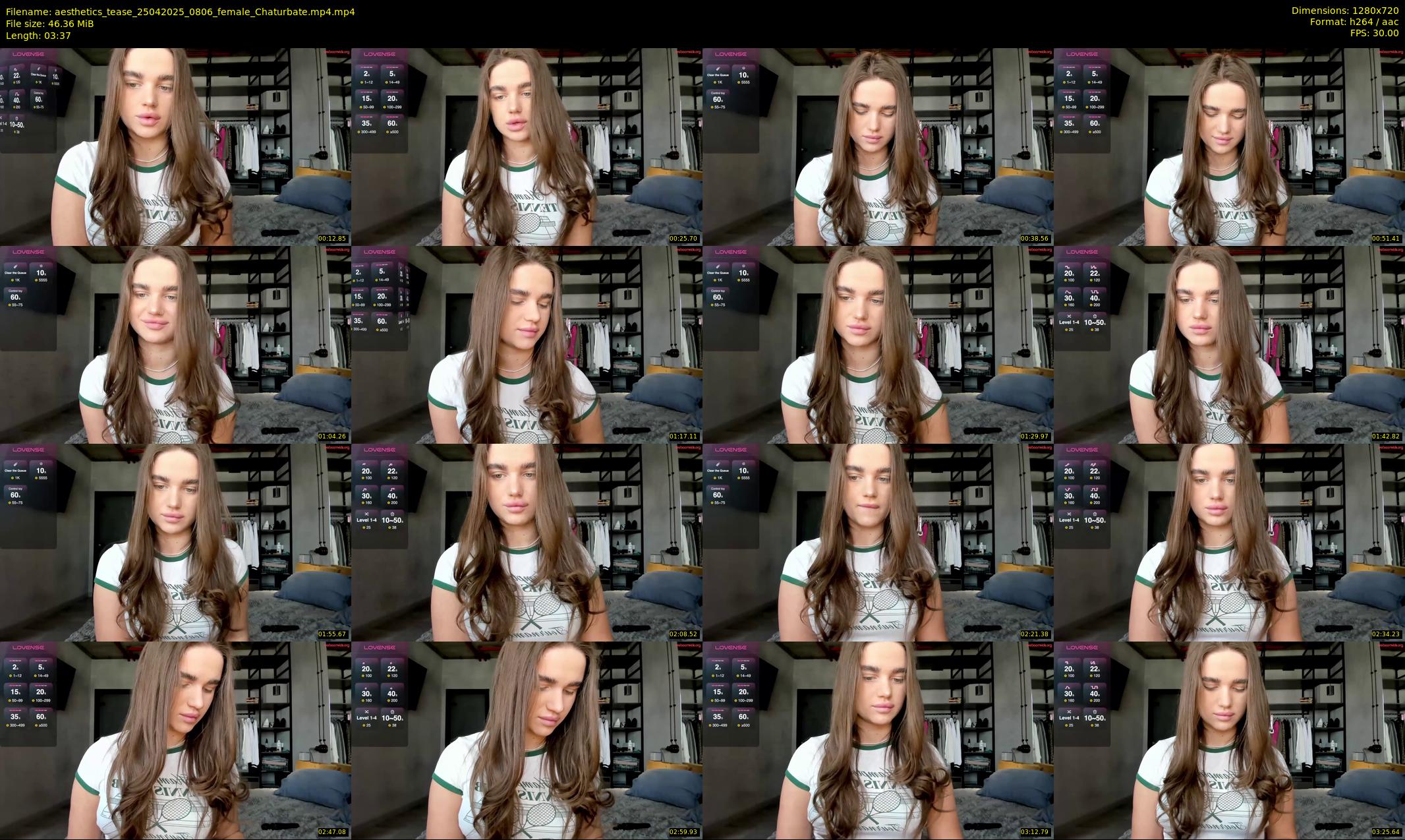 aesthetics_tease — 4 minute Chaturbate female cam show recording, 720p, Apr 25, 2025