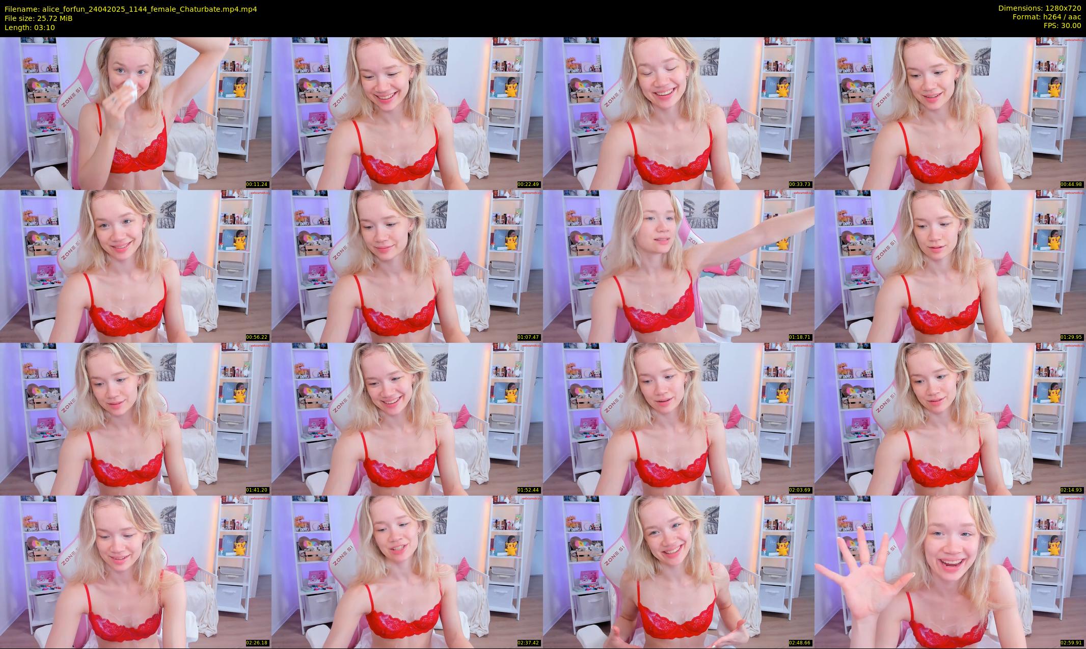 alice_forfun — 4 minute Chaturbate female cam show recording, 720p, Apr 24, 2025