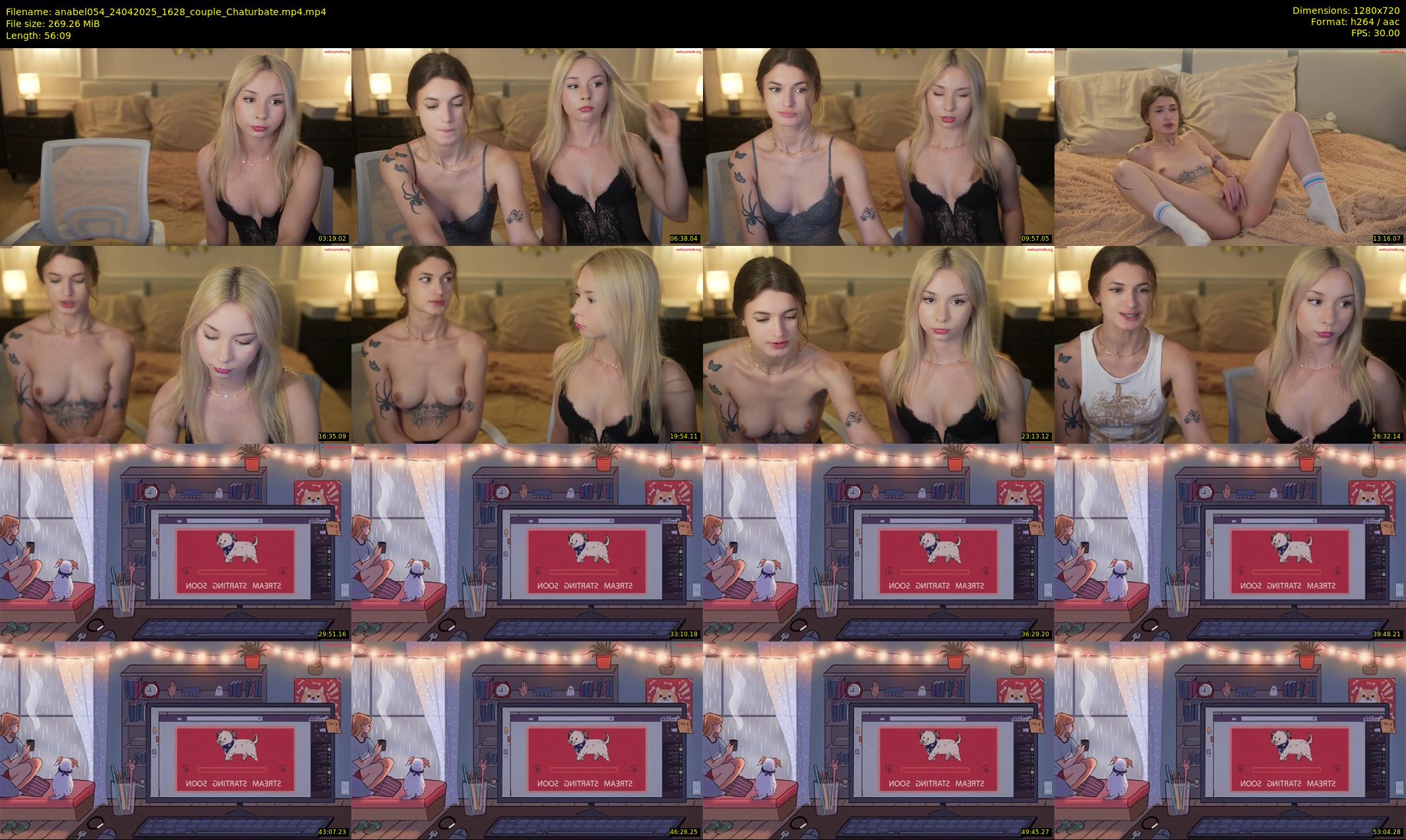 anabel054 — 57 minute Chaturbate female cam show recording, 720p, Apr 24, 2025