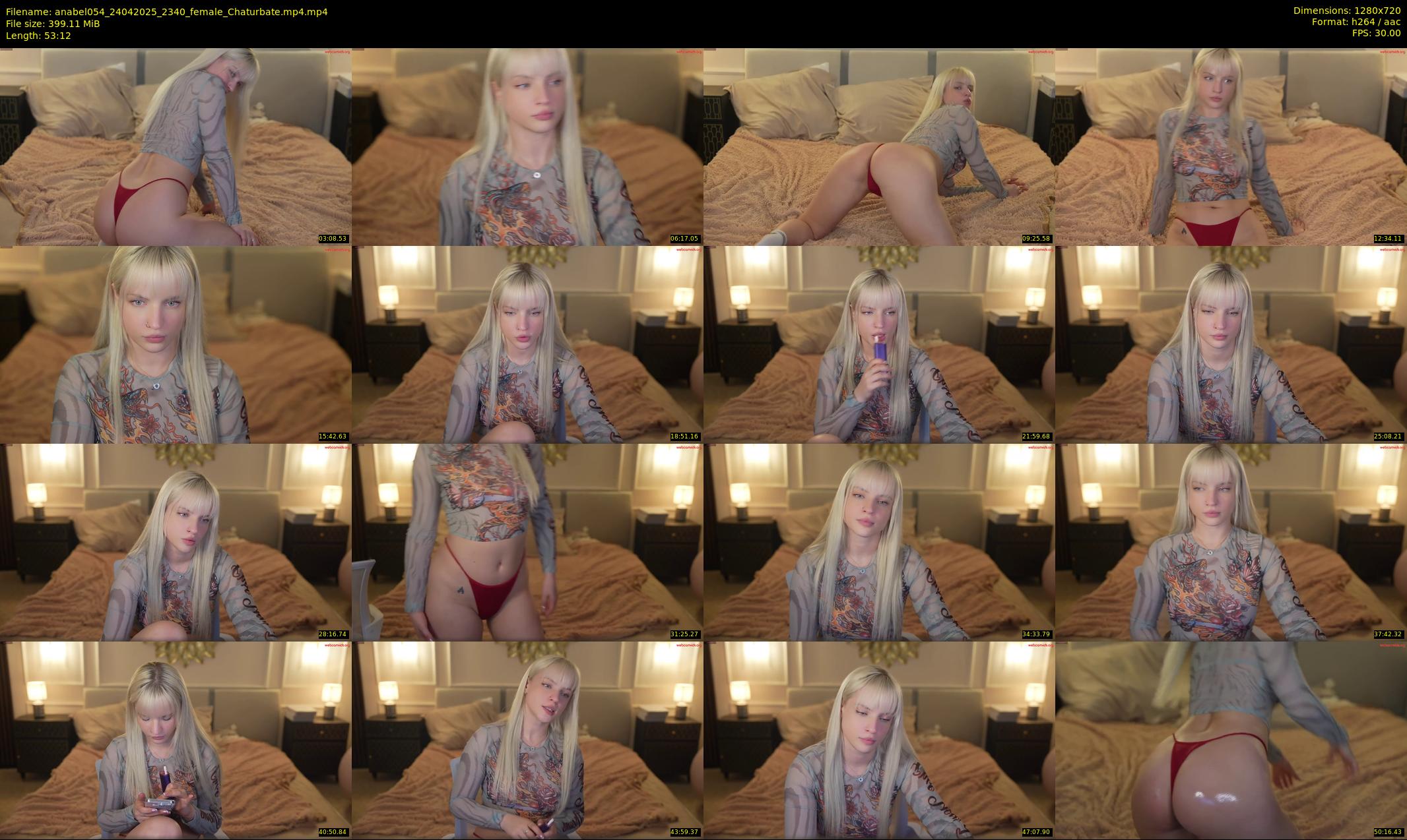 anabel054 — 54 minute Chaturbate female cam show recording, 720p, Apr 24, 2025