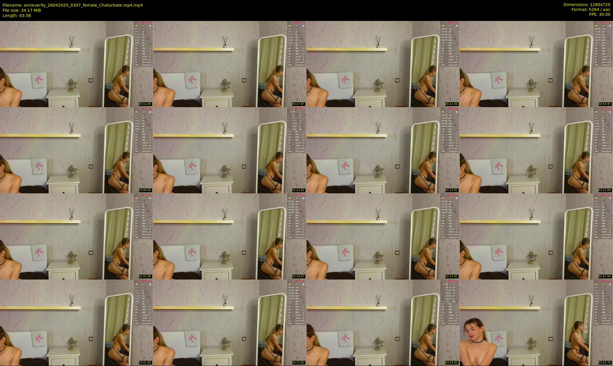 anneverity — 4 minute Chaturbate female cam show recording, 720p, Apr 26, 2025