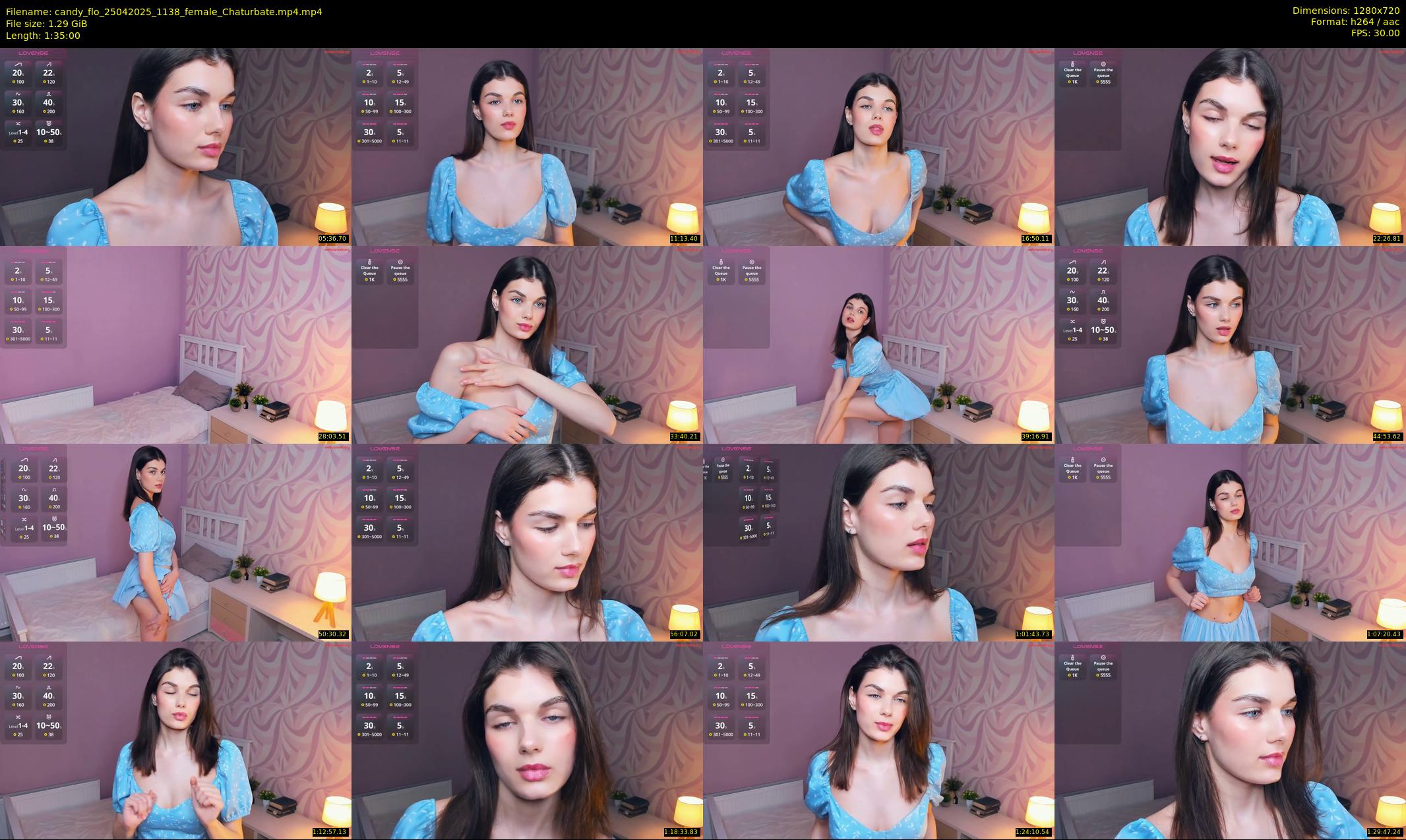 candy_flo — 95 minute Chaturbate female cam show recording, 720p, Apr 25, 2025
