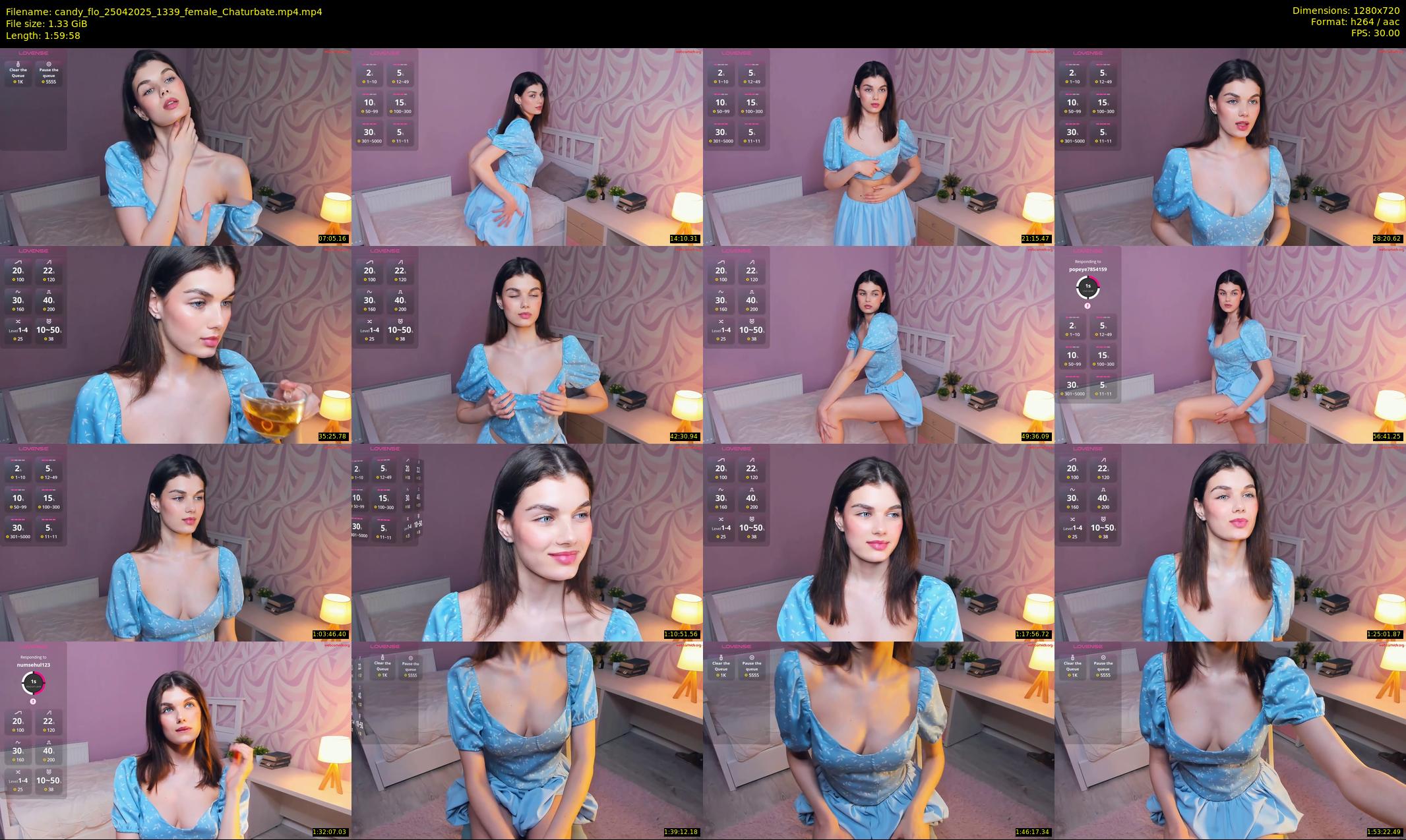 candy_flo — 120 minute Chaturbate female cam show recording, 720p, Apr 25, 2025