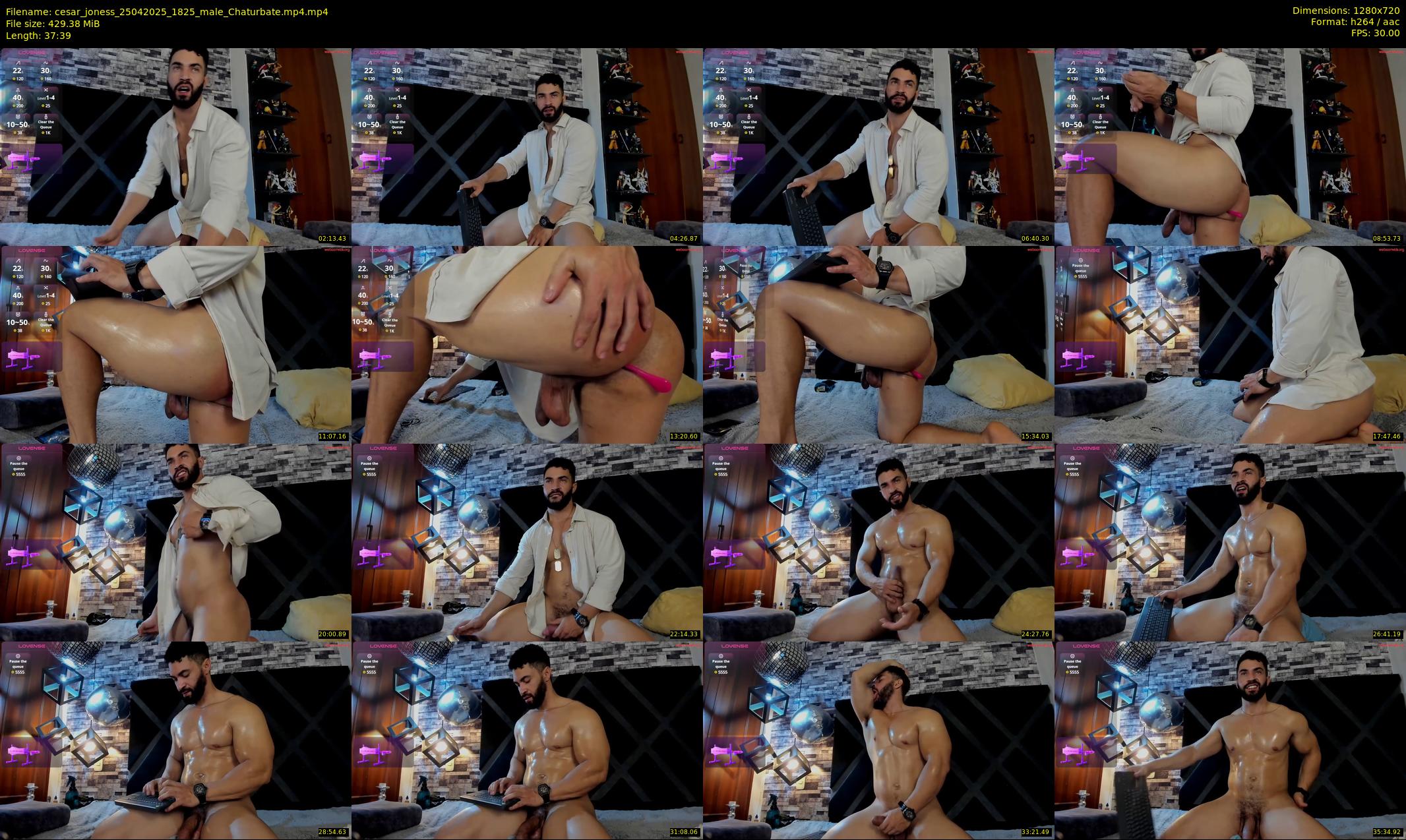 cesar_joness — 38 minute Chaturbate male cam show recording, 720p, Apr 25, 2025